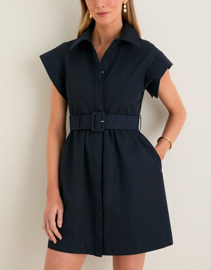 Slate Blue Mini Chloe Dress