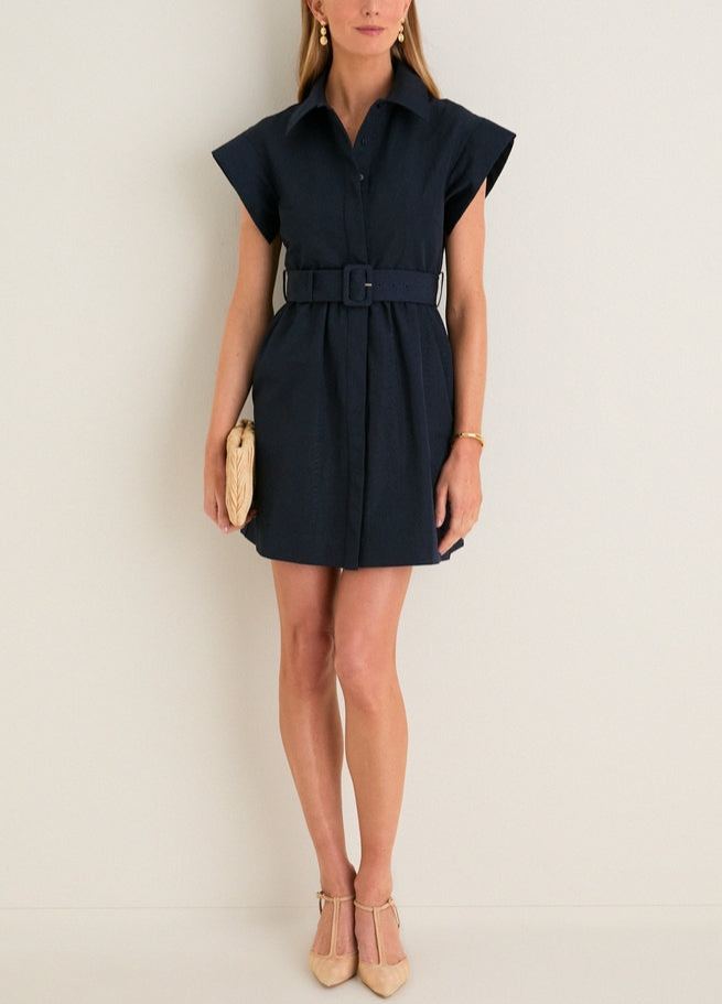 Slate Blue Mini Chloe Dress