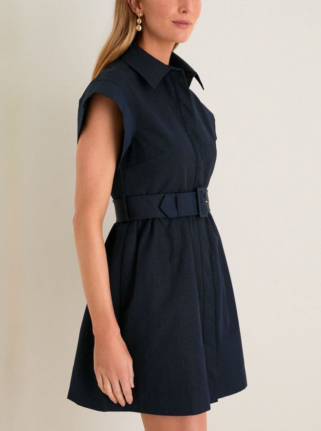 Slate Blue Mini Chloe Dress