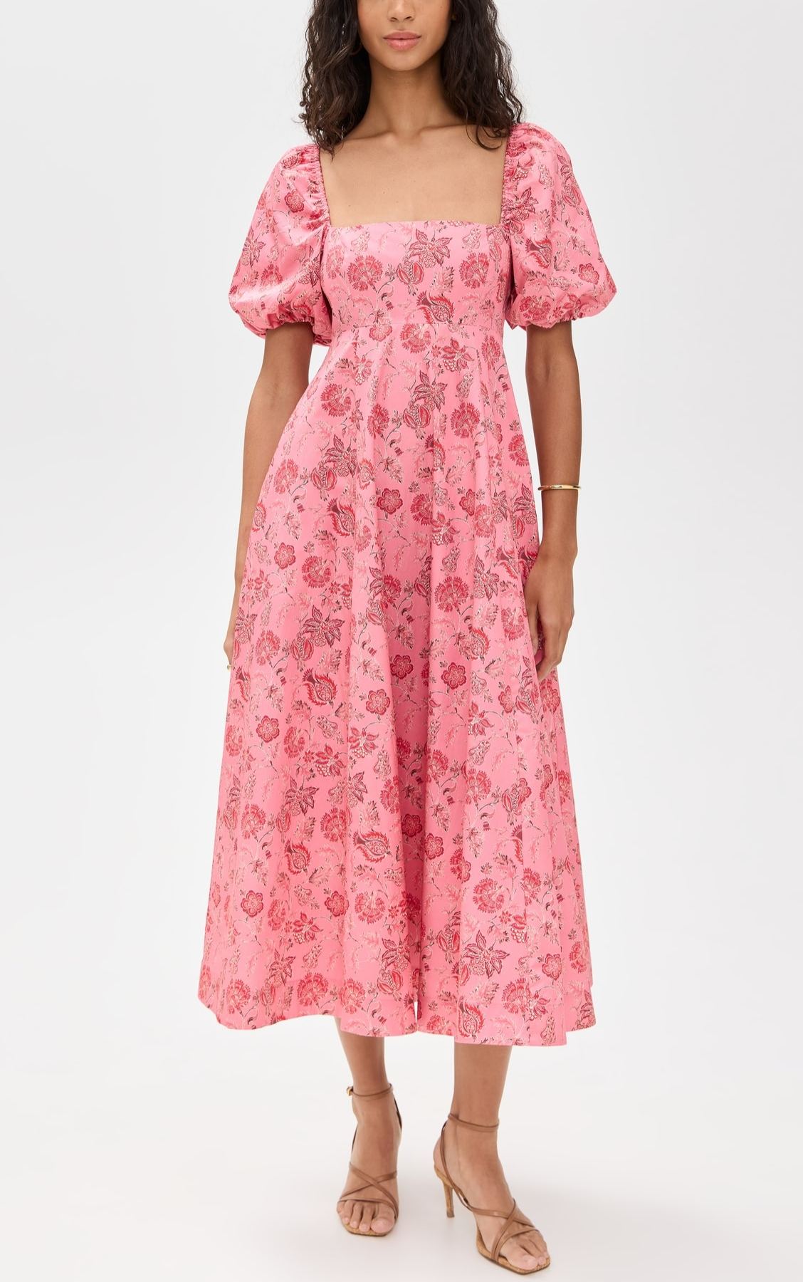Pink Pimlico Floral Puff Sleeve Dress