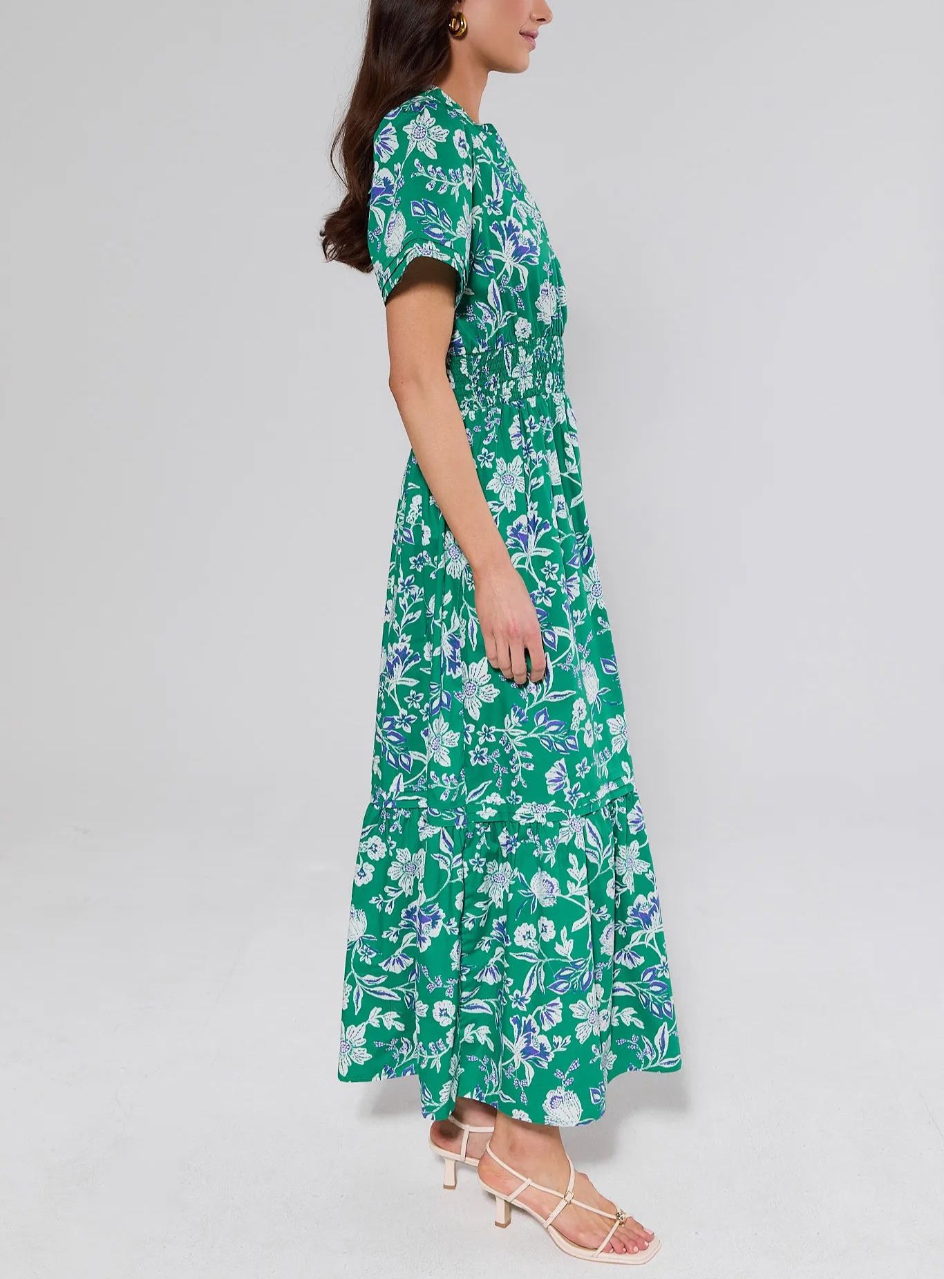 Isabella Green Floral Dress