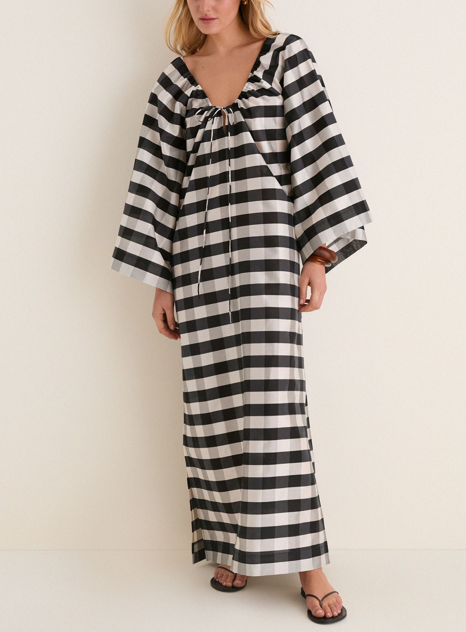 Midnight Check Claudine Dress