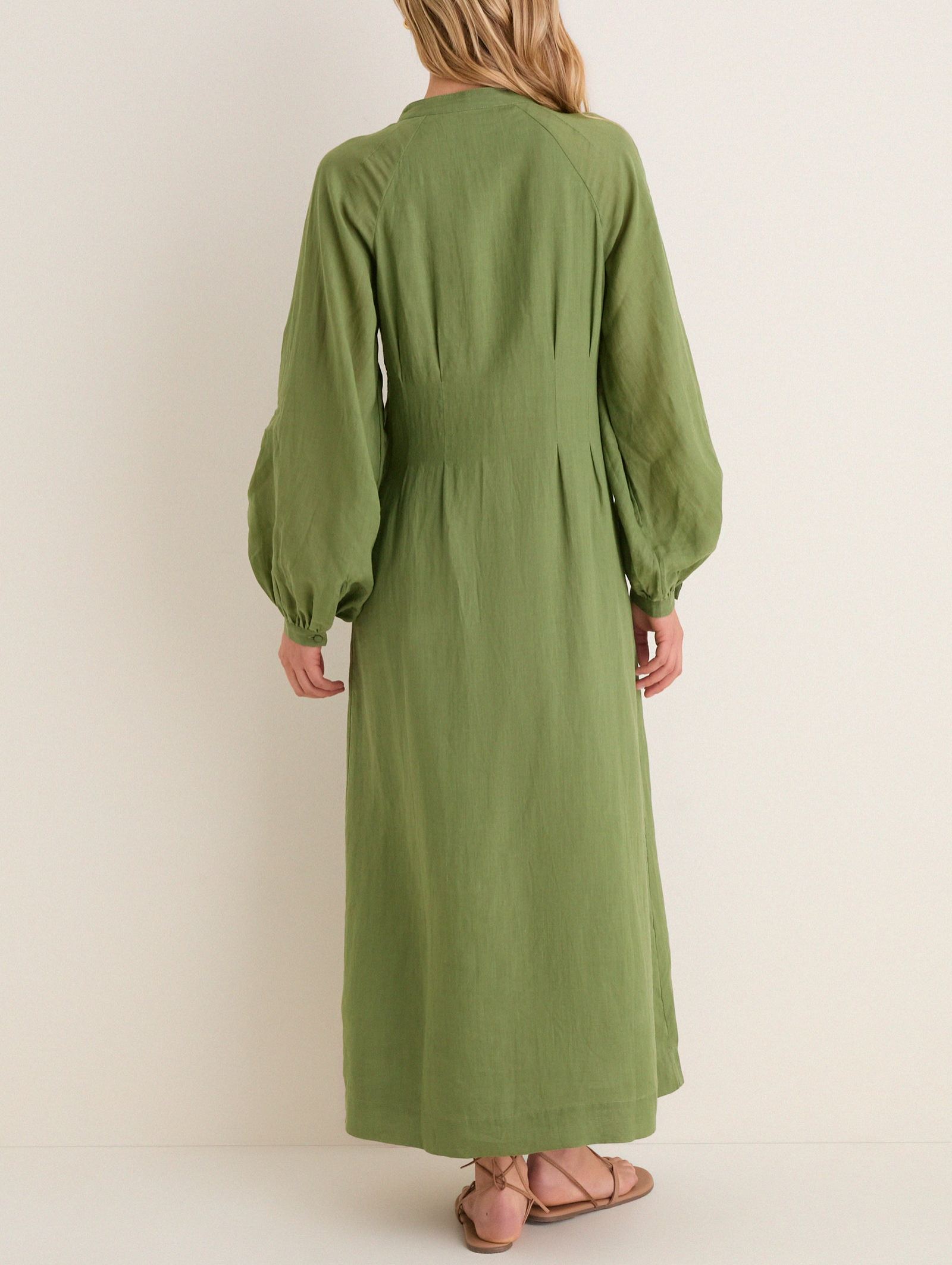 Cedar Green Button Down Granier Dress