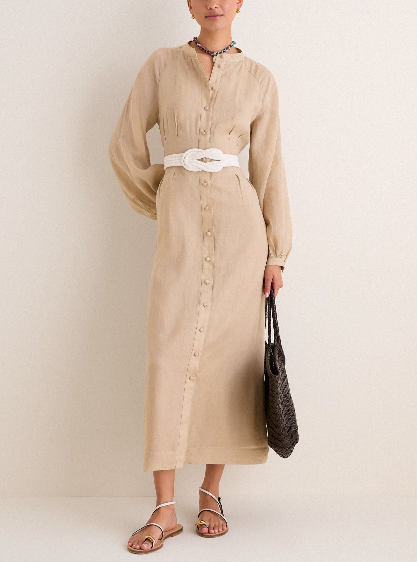 Cedar Green Button Down Granier Dress