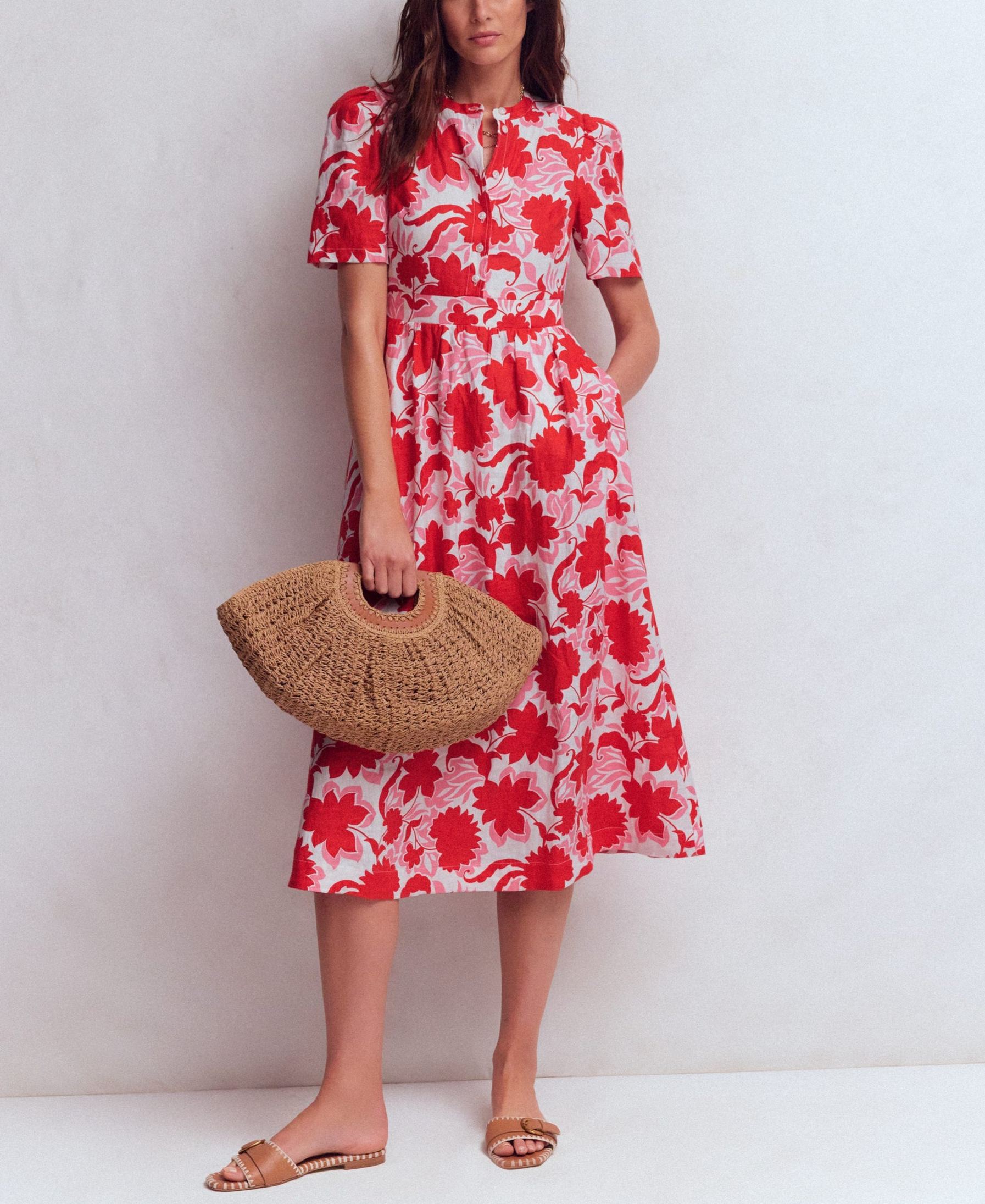 Ivy Linen Midi Dress