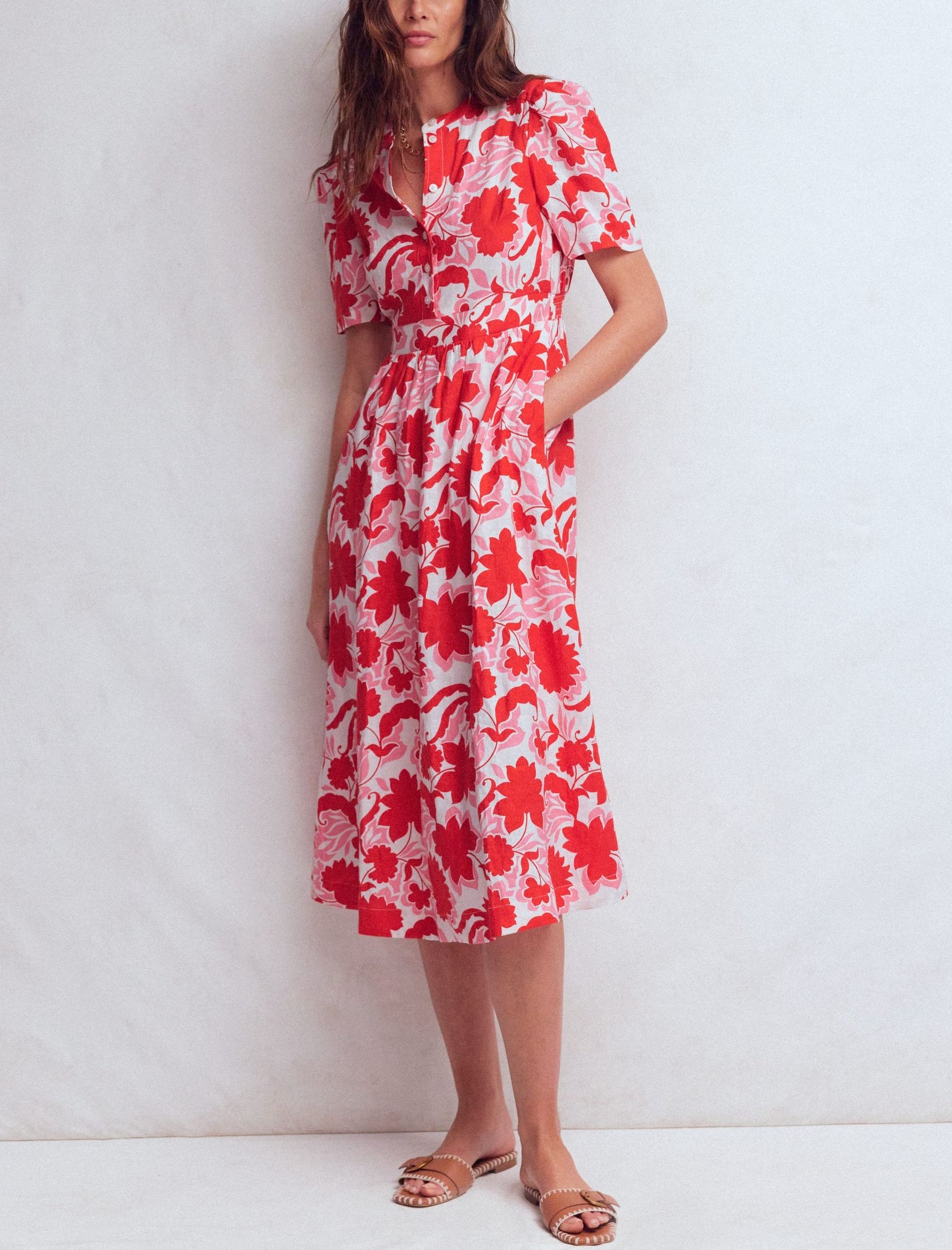 Ivy Linen Midi Dress