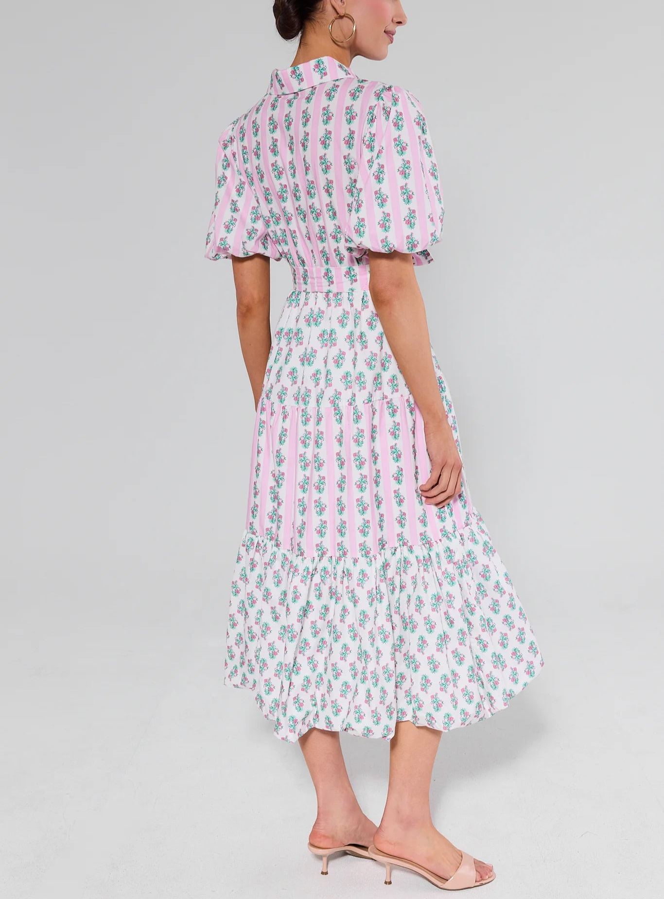 Charlene Floral Print Midi Dress