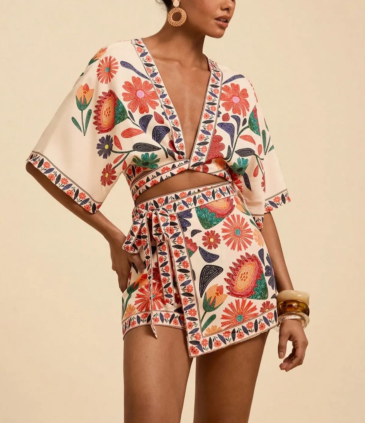 Sunset Garden Printed Resort Set