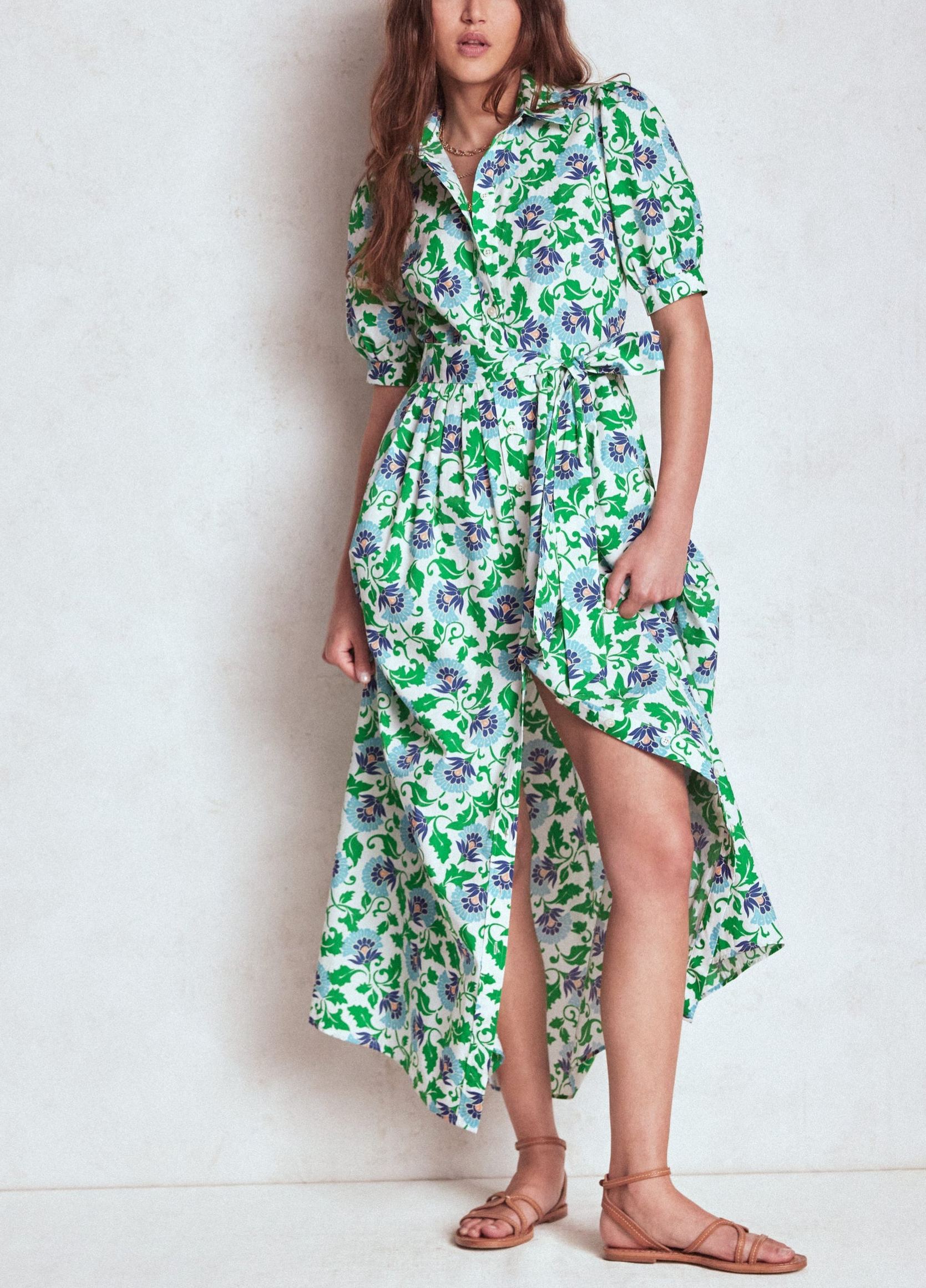 Alexa Maxi Shirt Dress