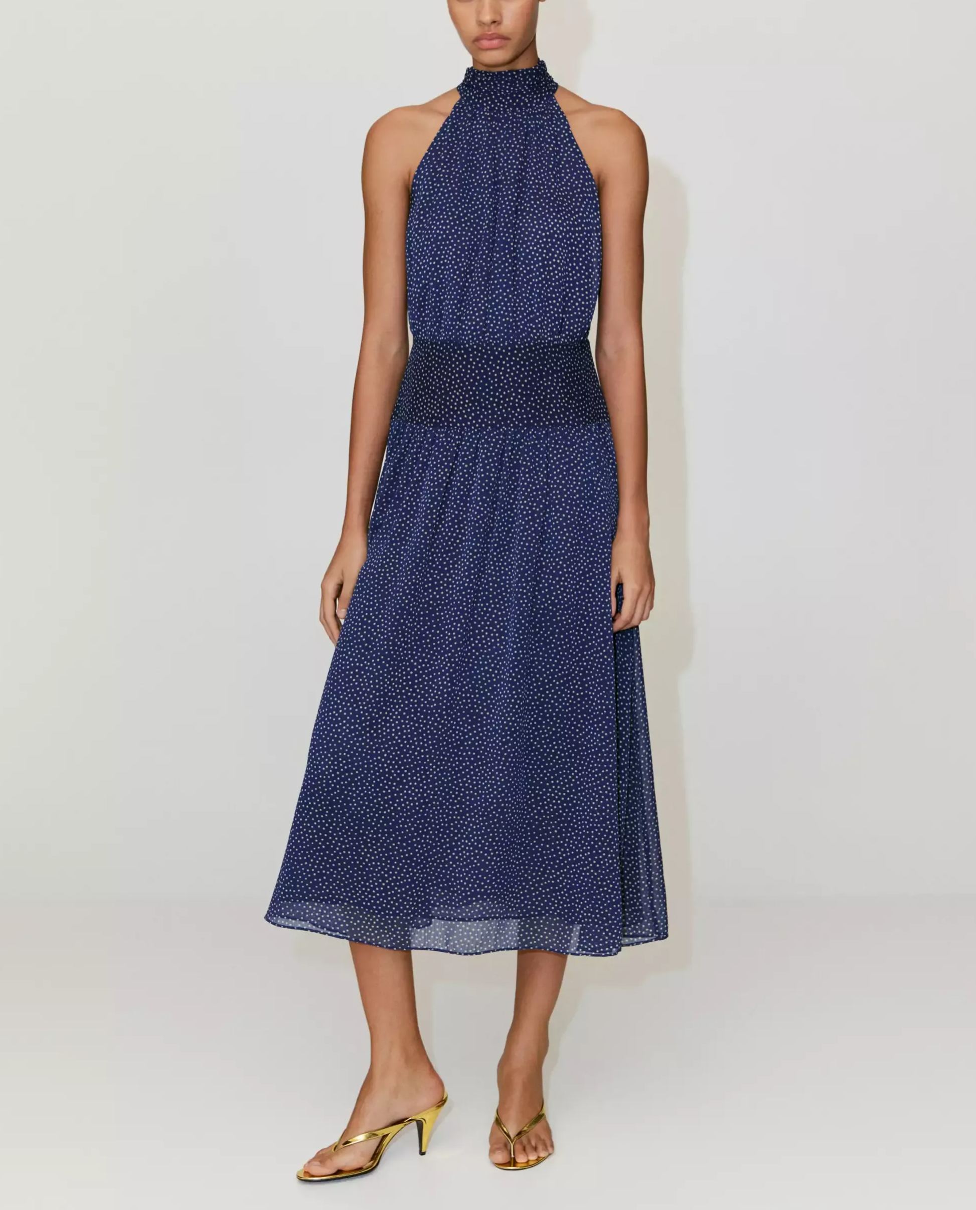 Halter Polka Dot Dress