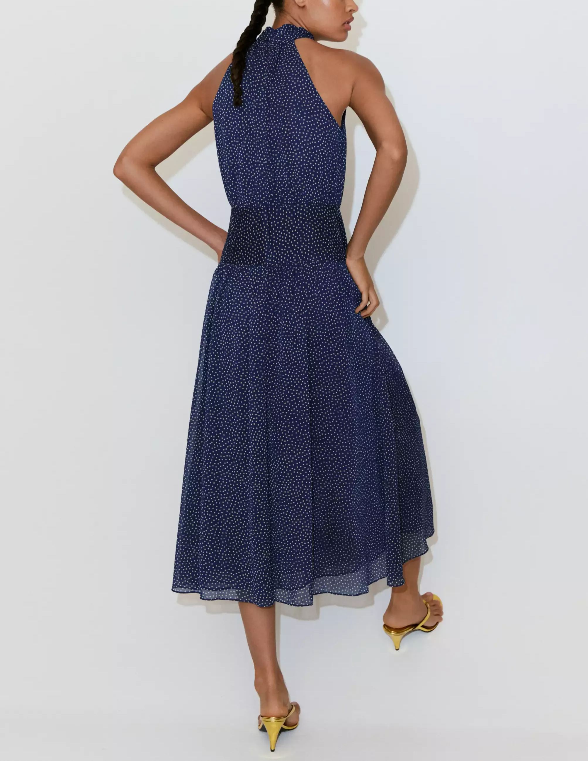 Halter Polka Dot Dress