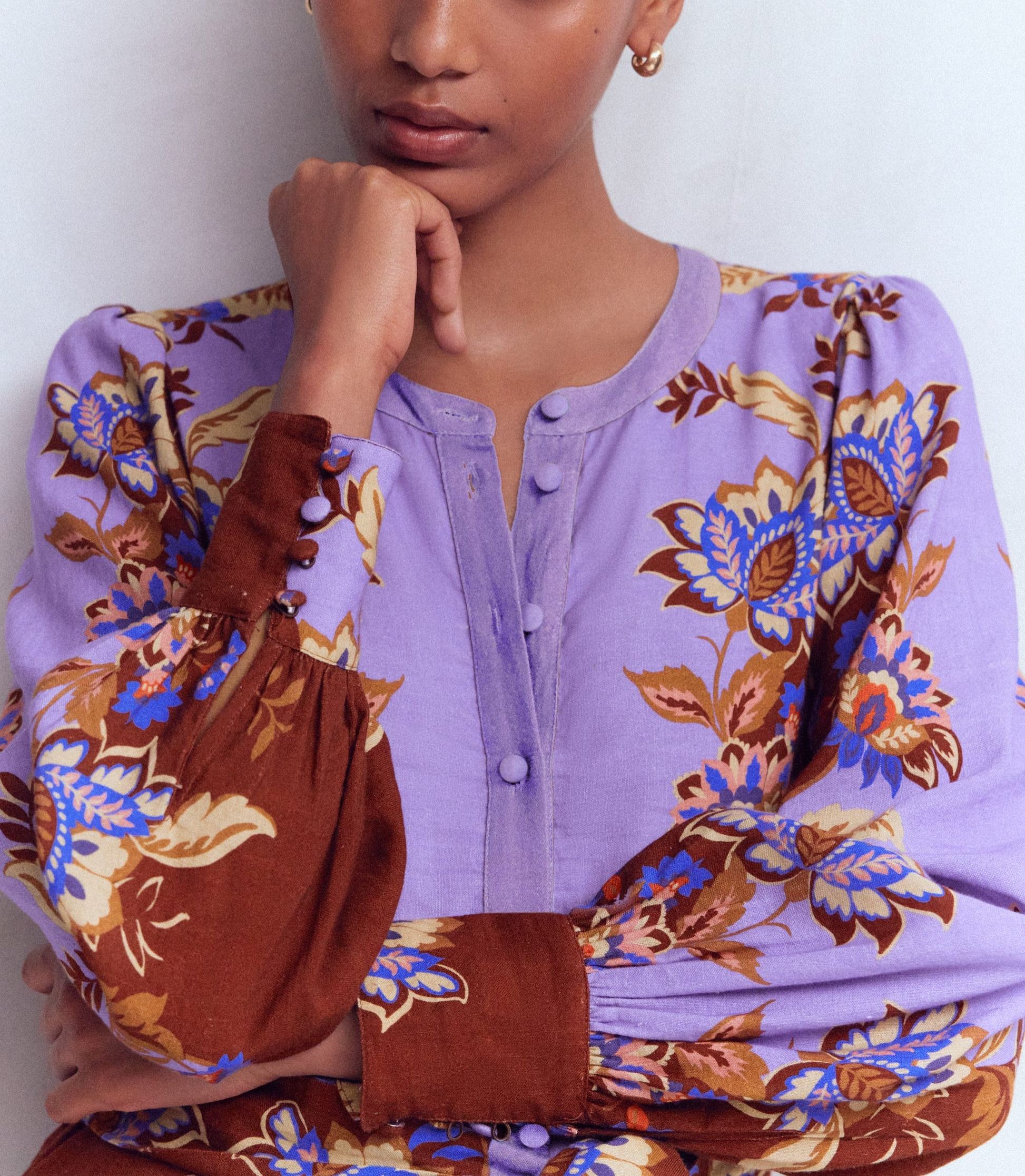 Blouson Sleeve Occasion Dress