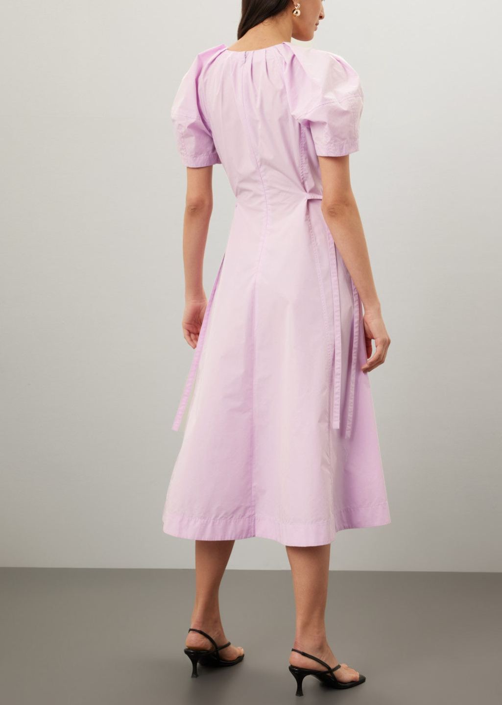 Puff Sleeve Midi Dress