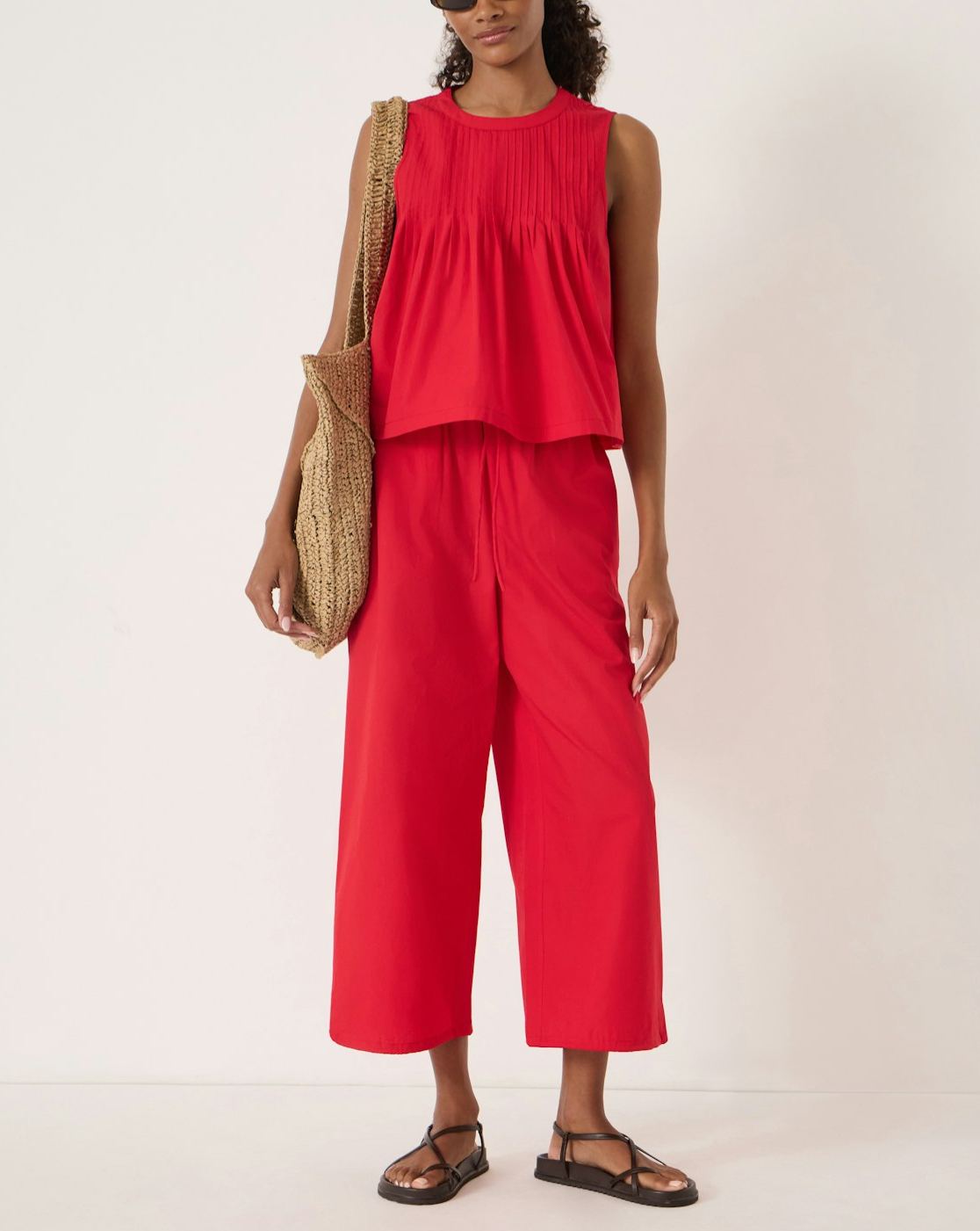 Arden Cropped Cotton Trousers