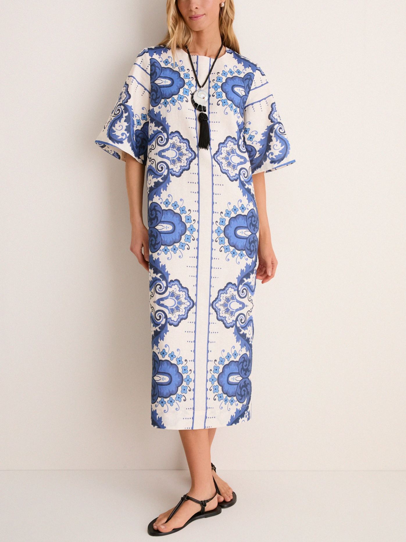 Ultramarine Medallion James Dress