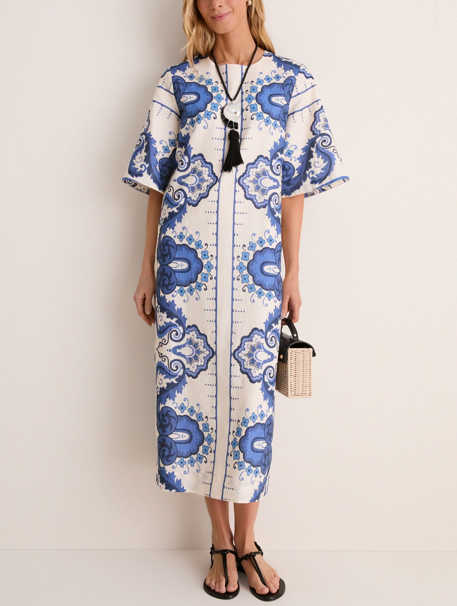 Ultramarine Medallion James Dress
