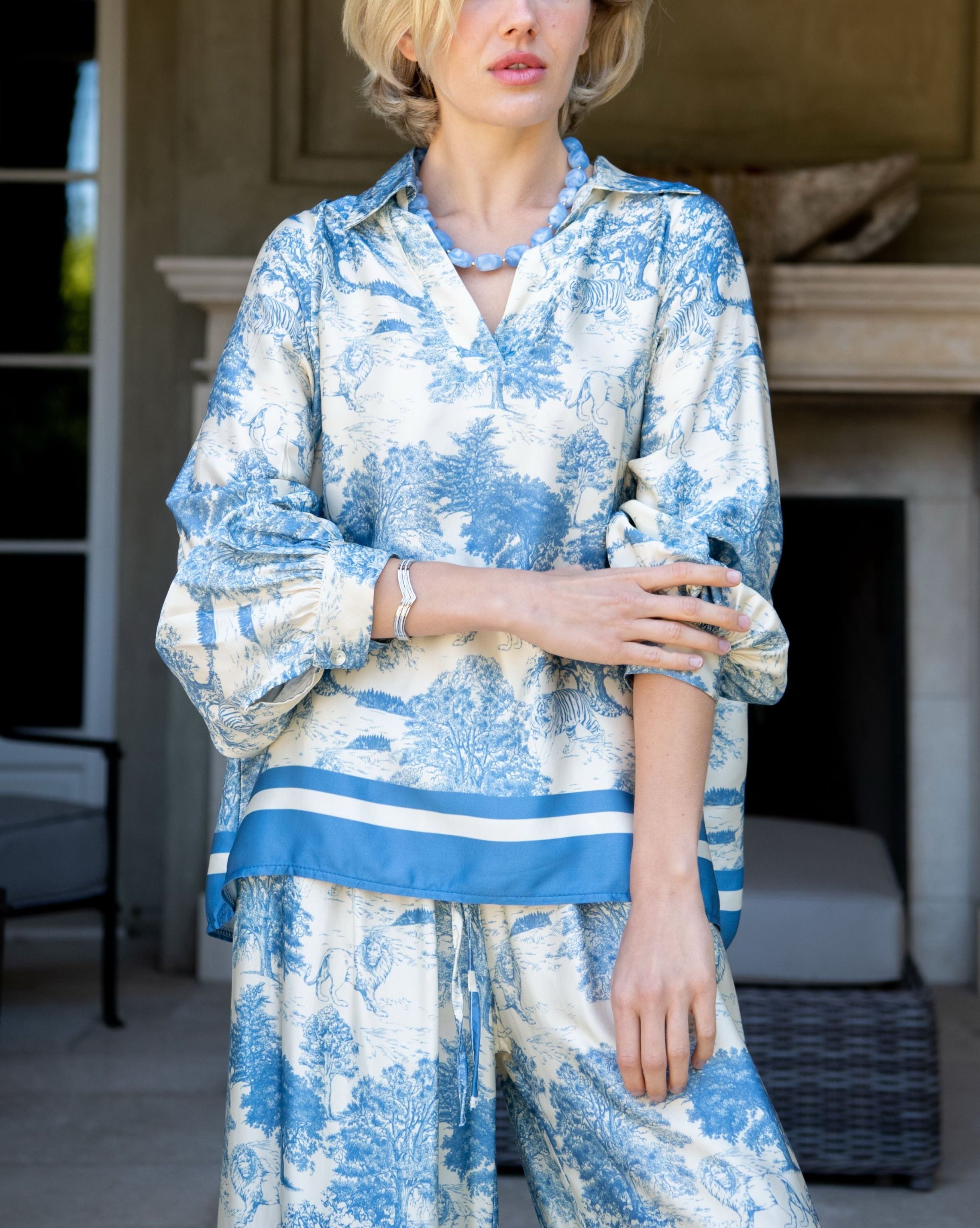 Duvay Jungle Print Top