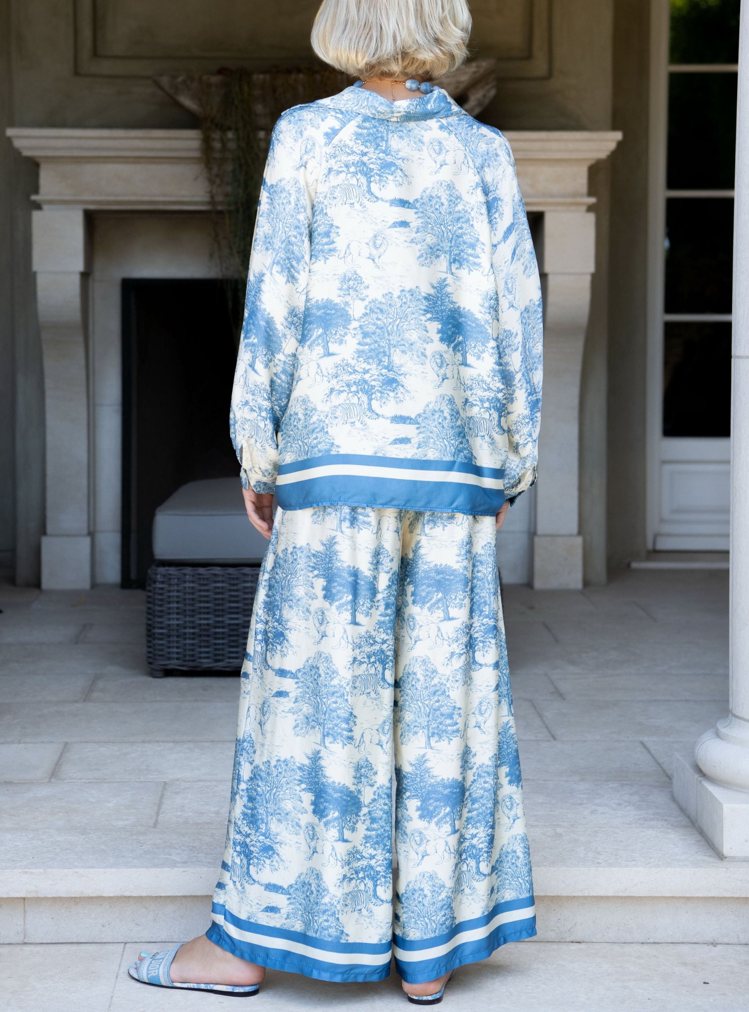 Duvay Jungle Print Pants