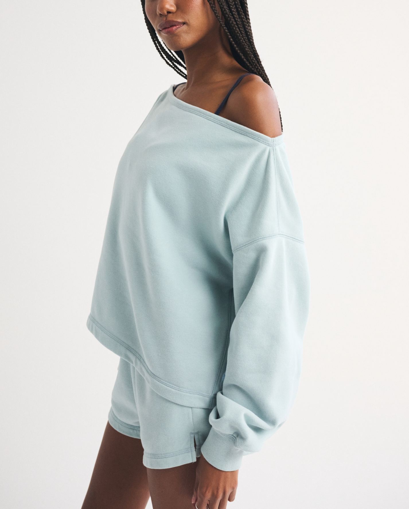 Sunday Terry Off-The-Shoulder Top