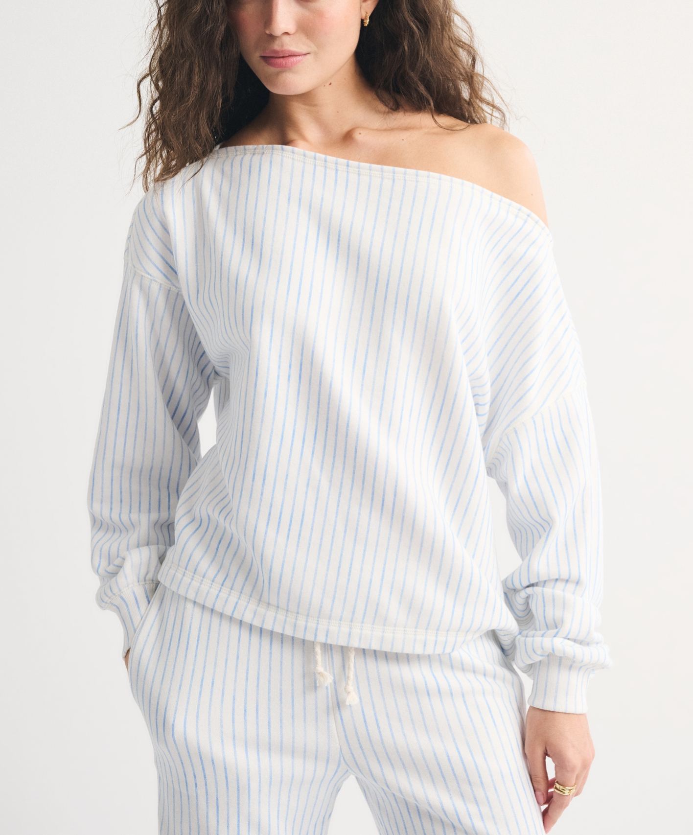 Sunday Terry Off-The-Shoulder Top