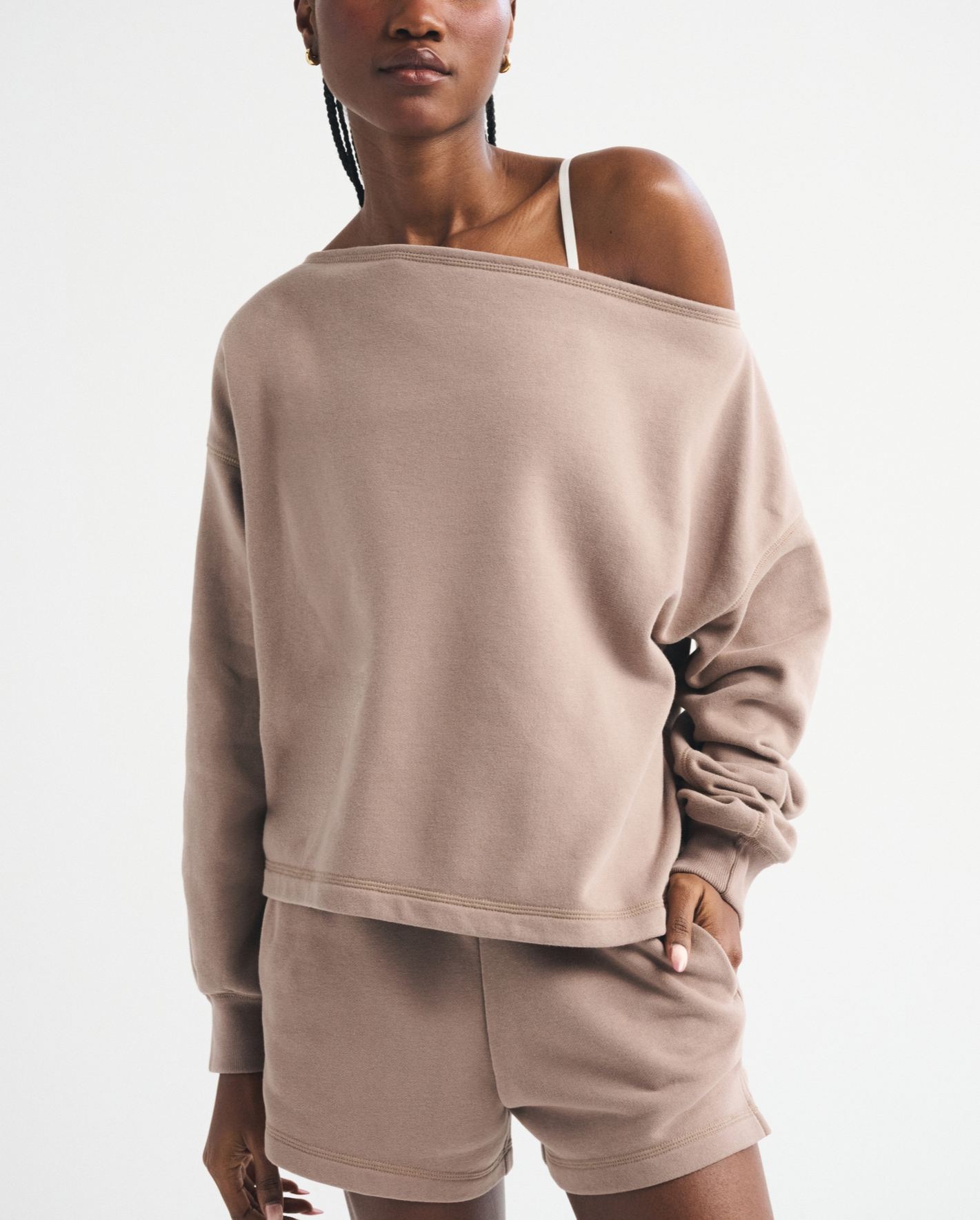 Sunday Terry Off-The-Shoulder Top