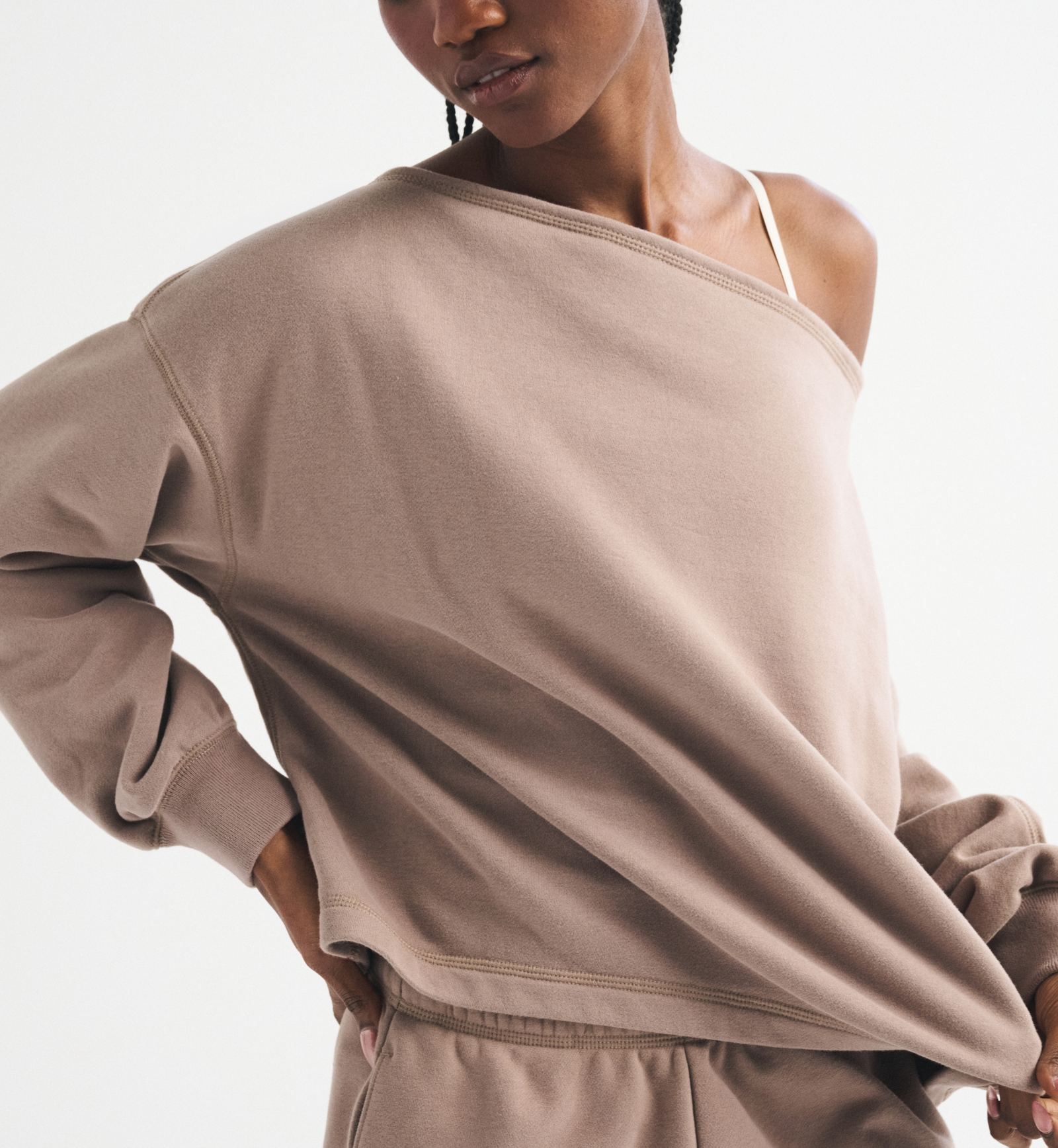 Sunday Terry Off-The-Shoulder Top