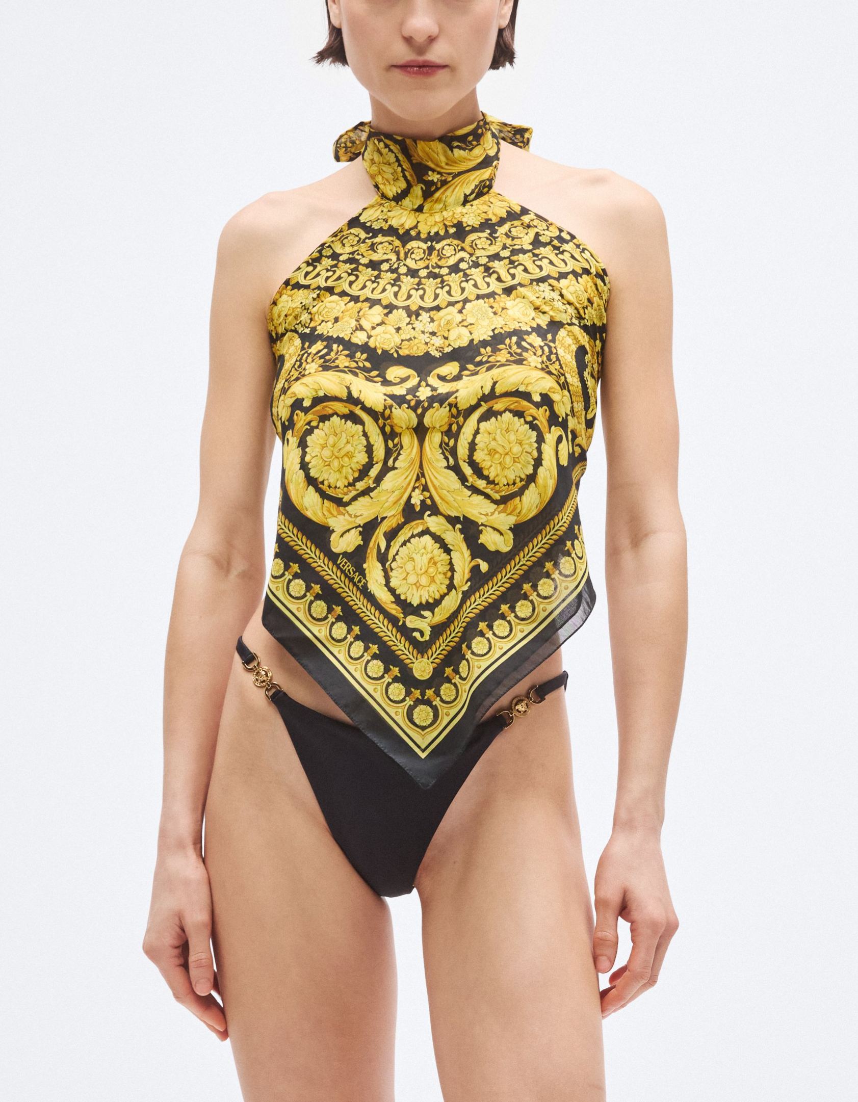 Printed Cotton and Silk-Blend Voile Top