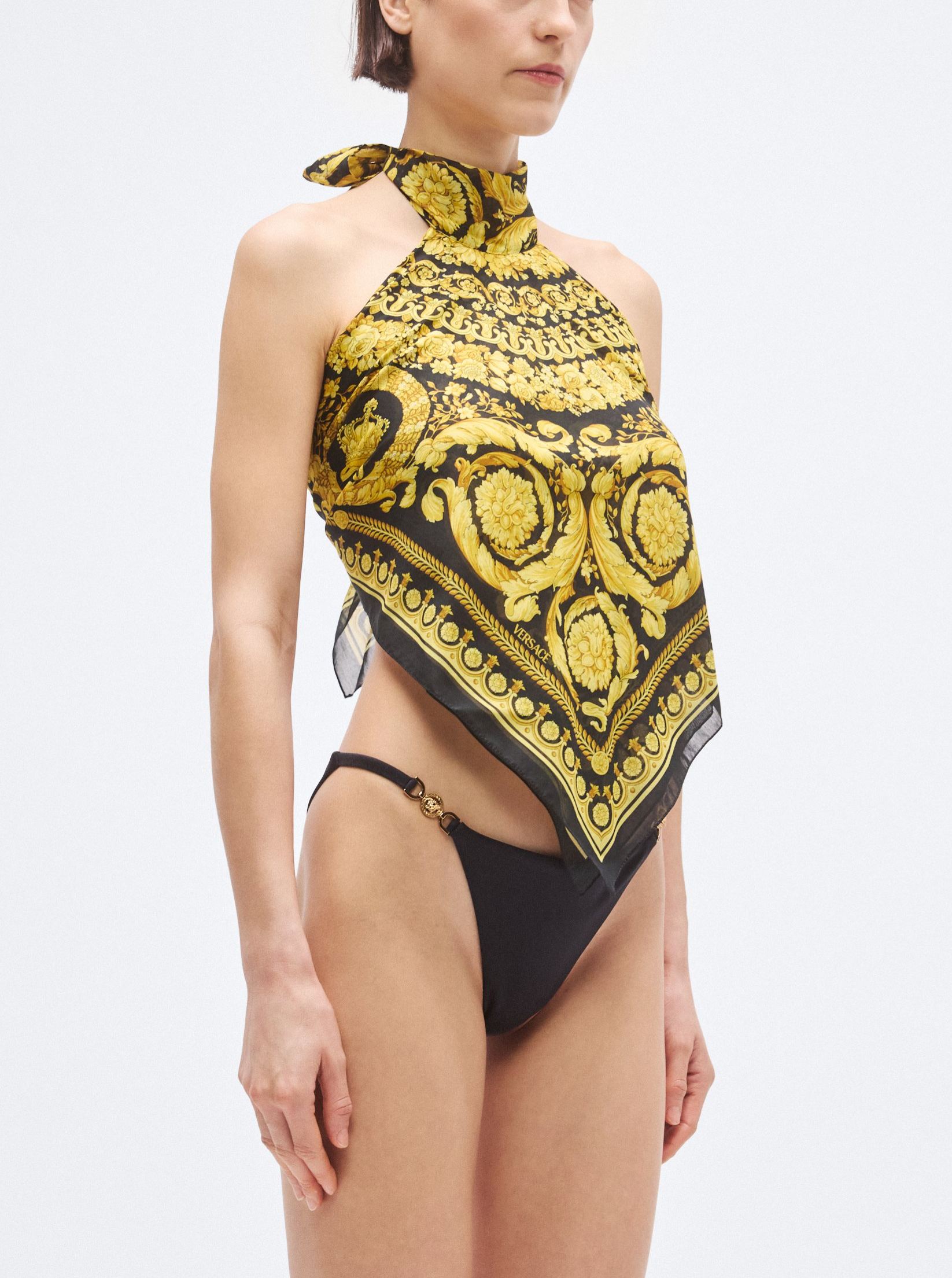 Printed Cotton and Silk-Blend Voile Top