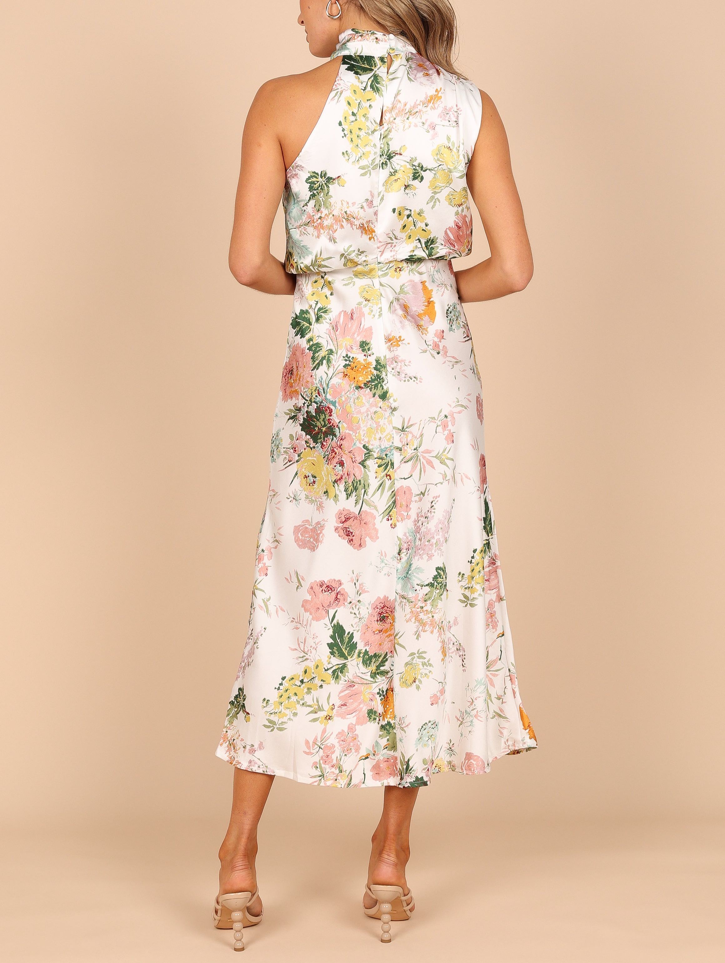 Anabelle Halter Neck Midi Dress