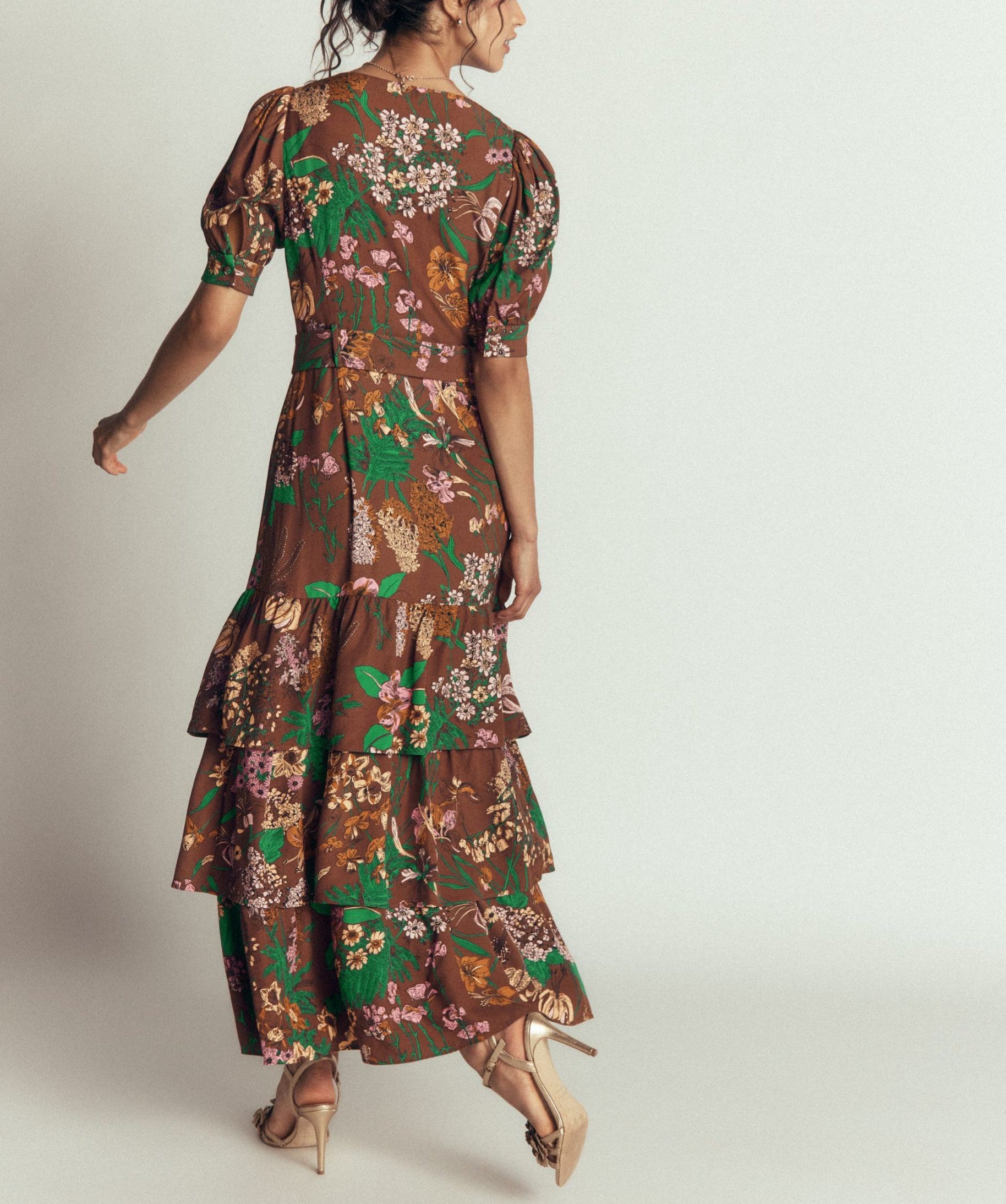 V Neck Layered Dress