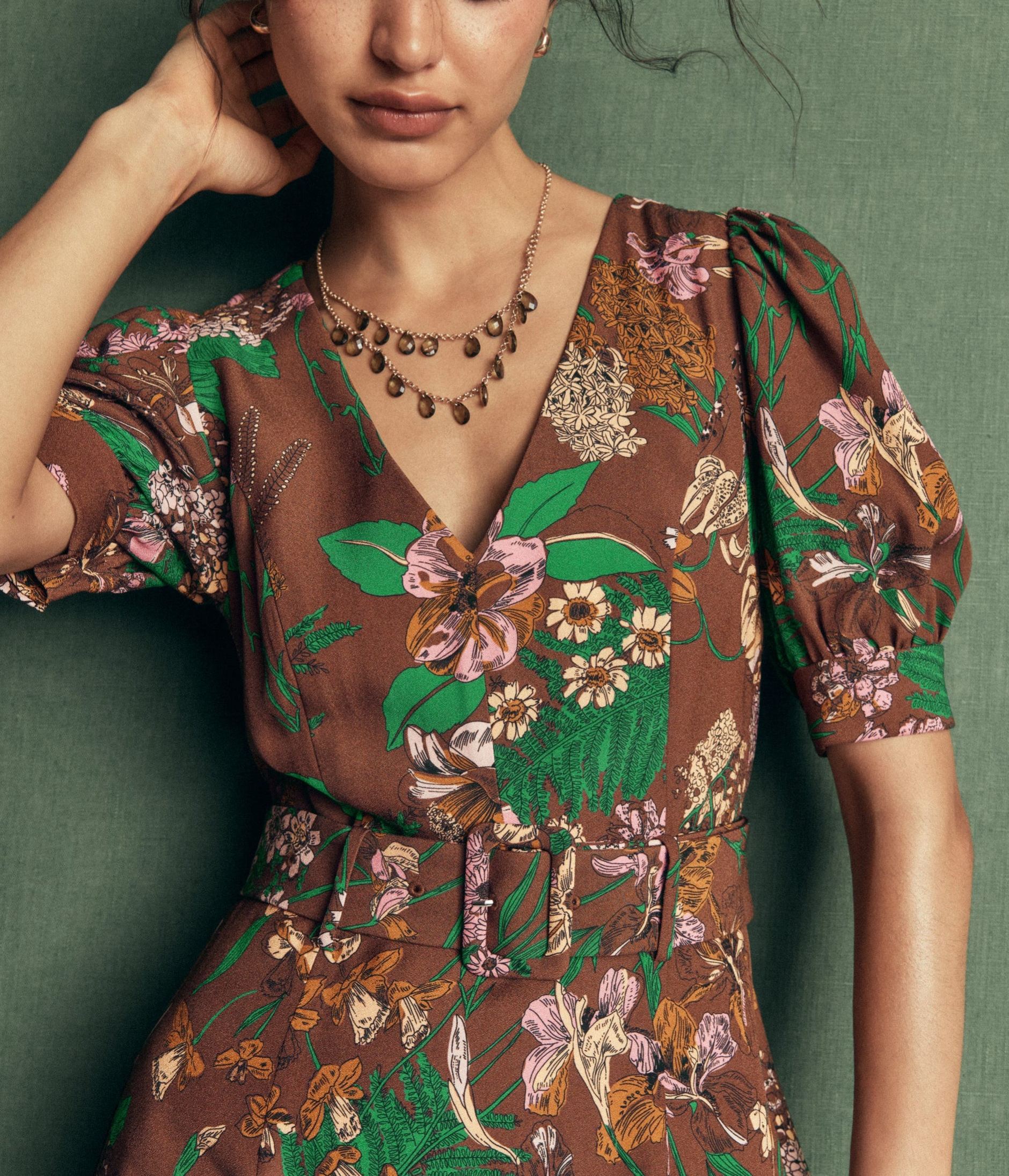 V Neck Layered Dress