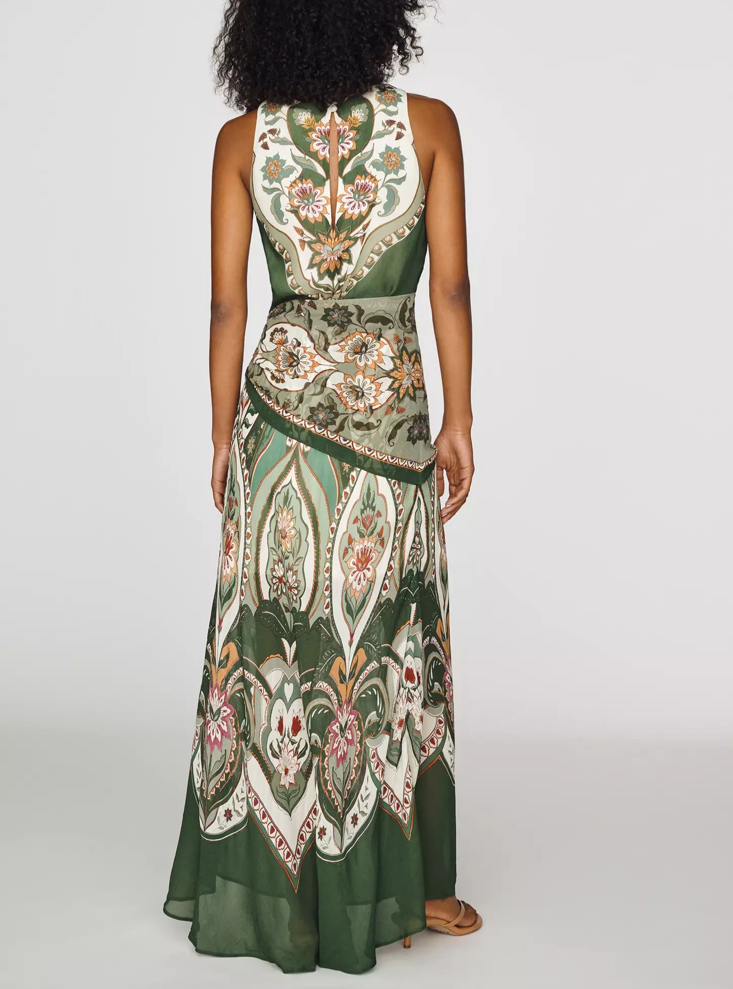 Fit-and-Flare Maxi Dress