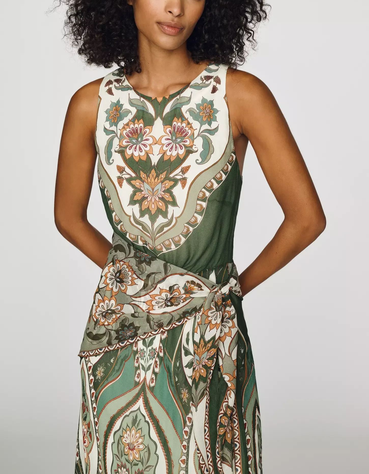 Fit-and-Flare Maxi Dress