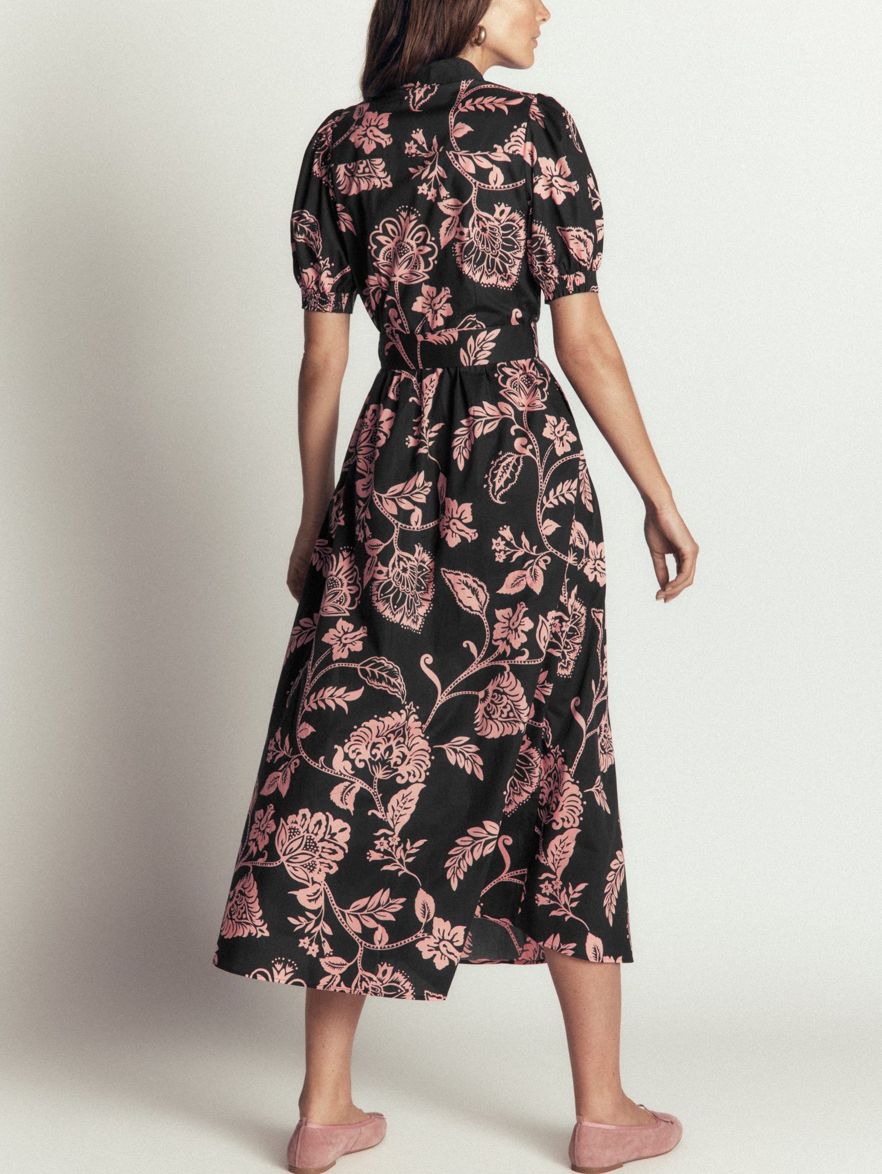 Belted Cotton Midi Dress