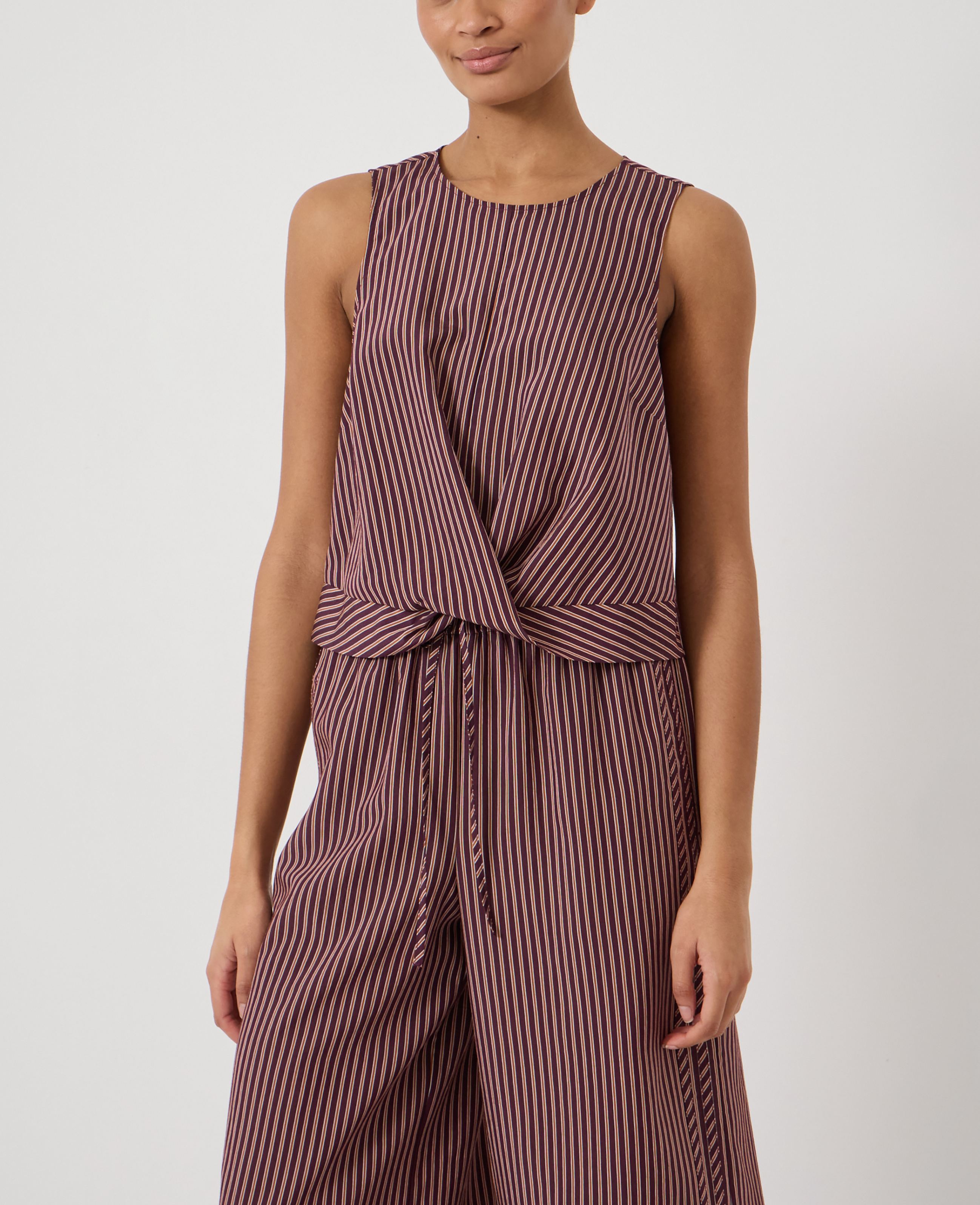Maggie Twist Front Linen Top