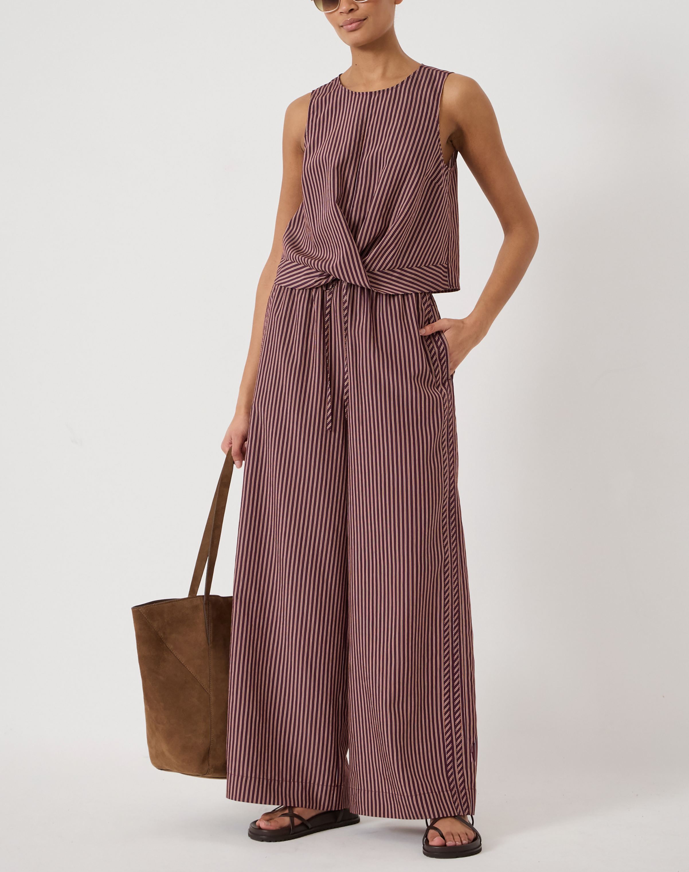 Maggie Twist Front Linen Top