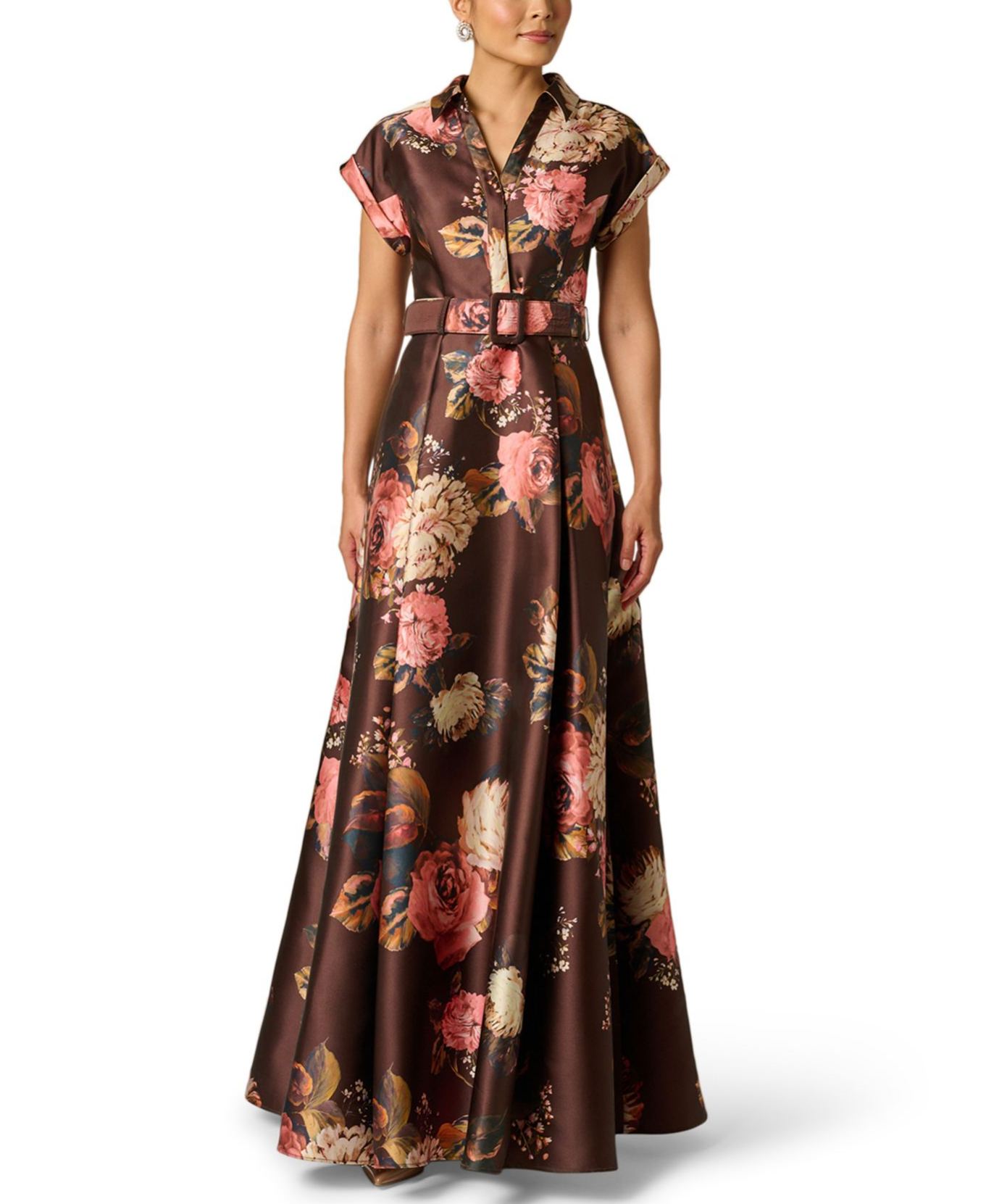 Floral Print Long Gown