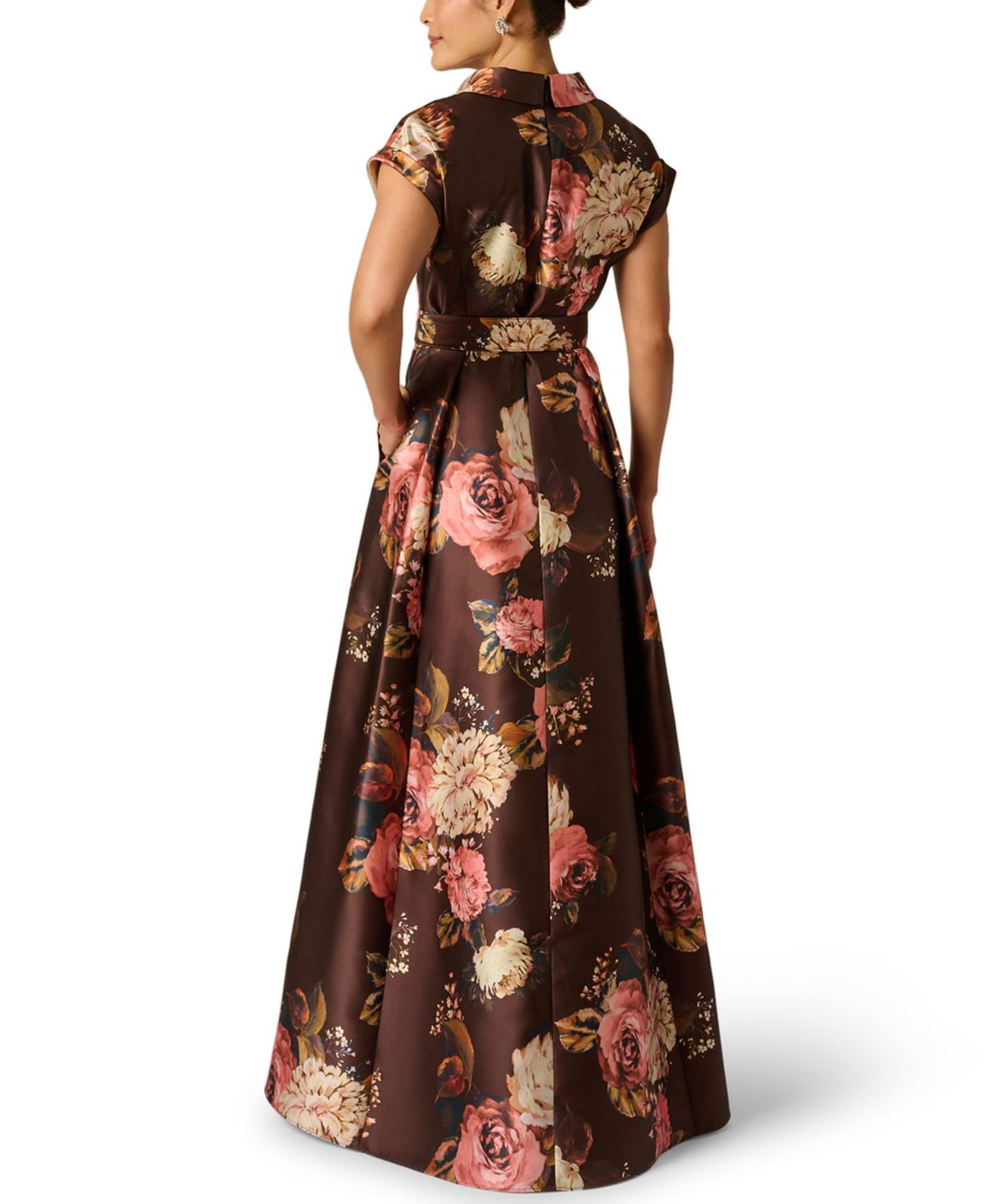 Floral Print Long Gown