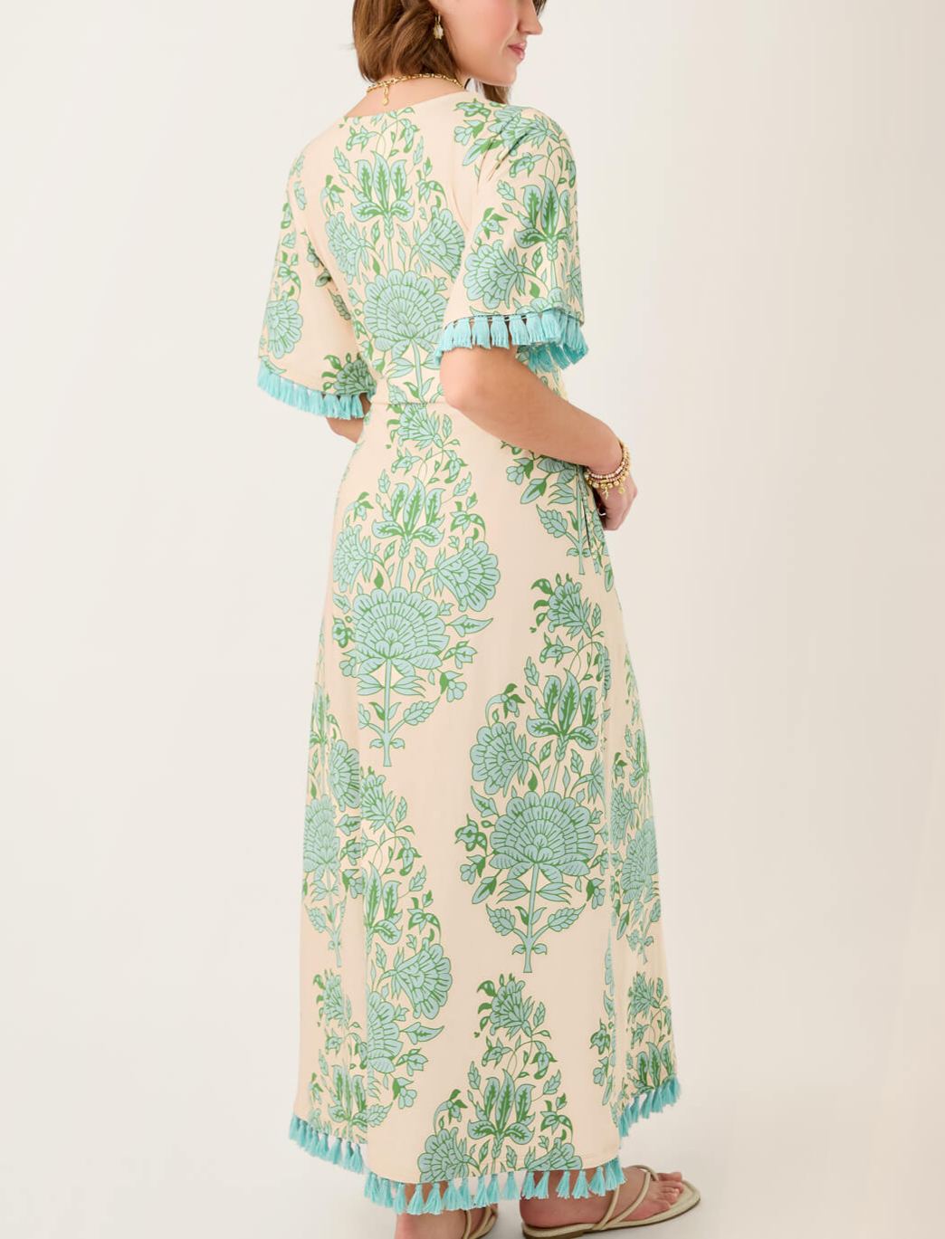Adella Tassel Boho Midi Dress