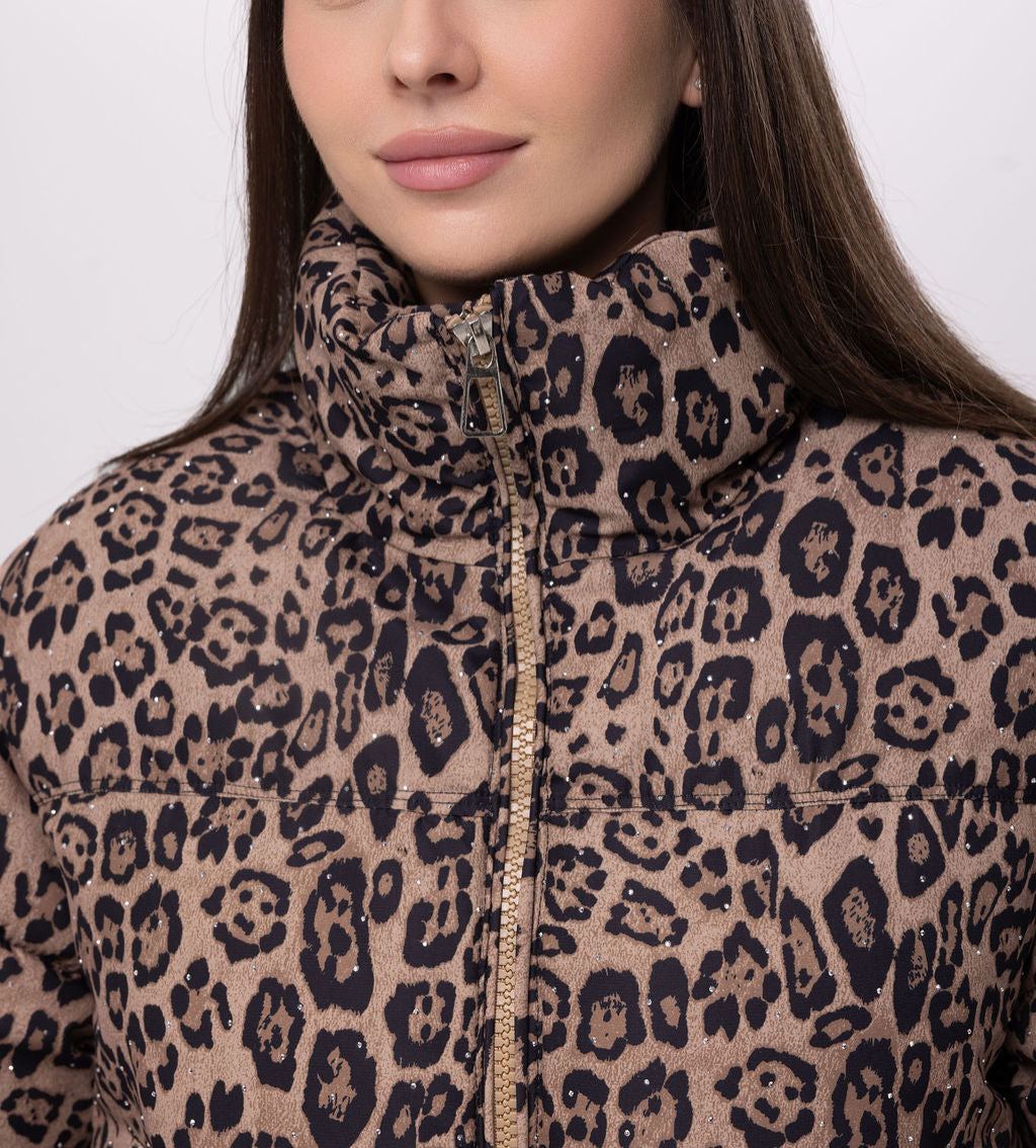 Chocolate Leopard Print Jacket