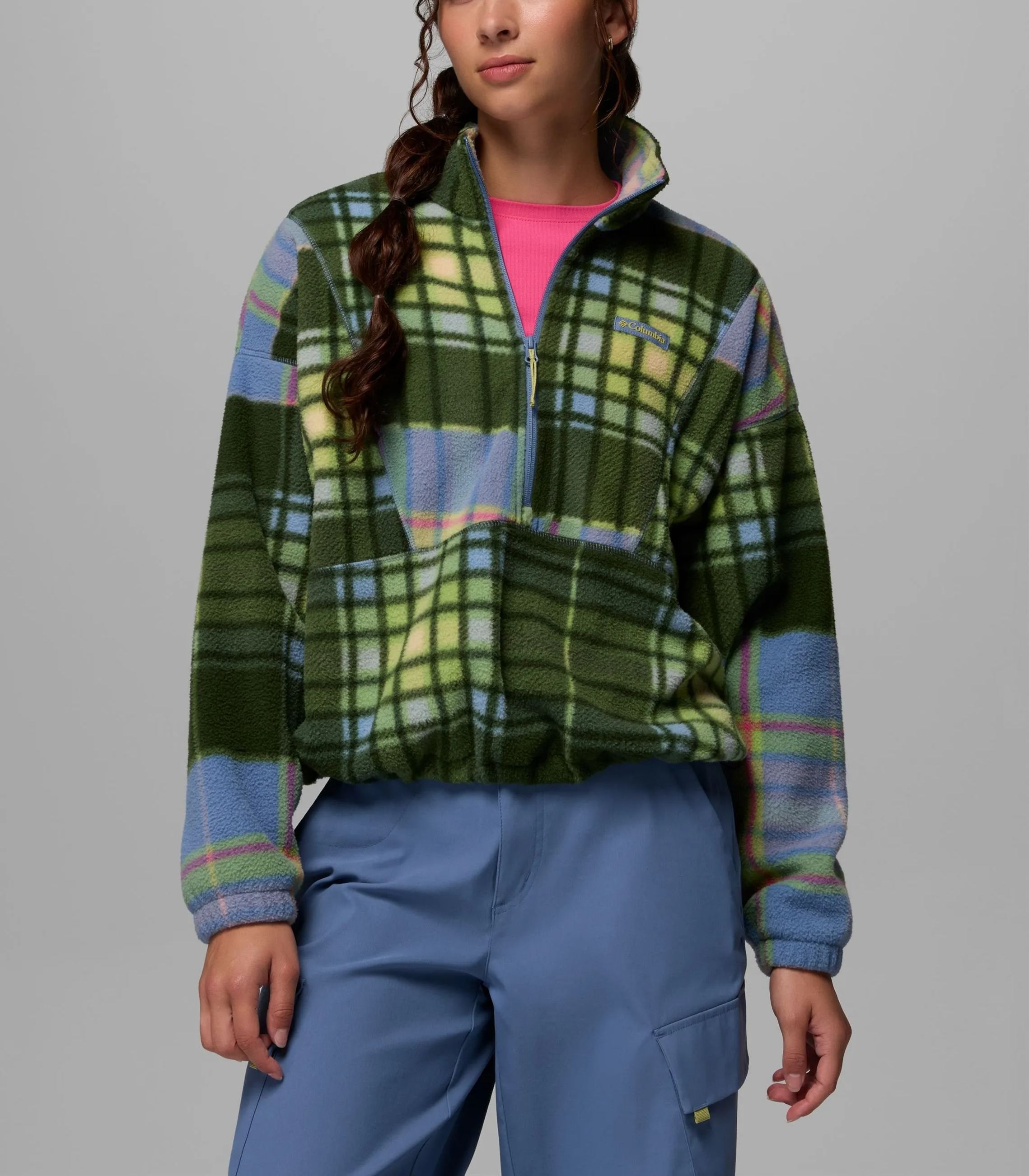 Women's Printed Fleece Half Zip