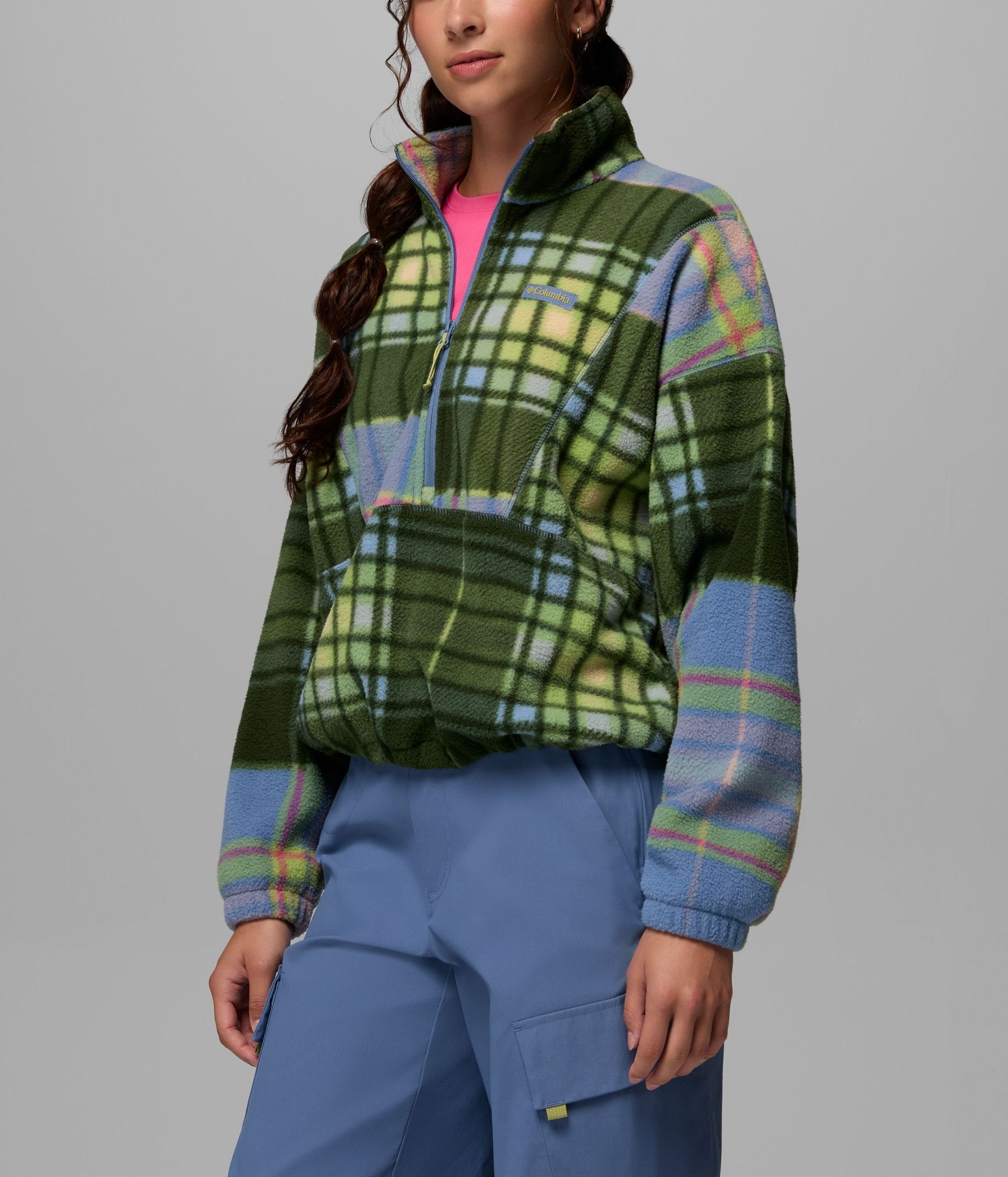 Women's Printed Fleece Half Zip