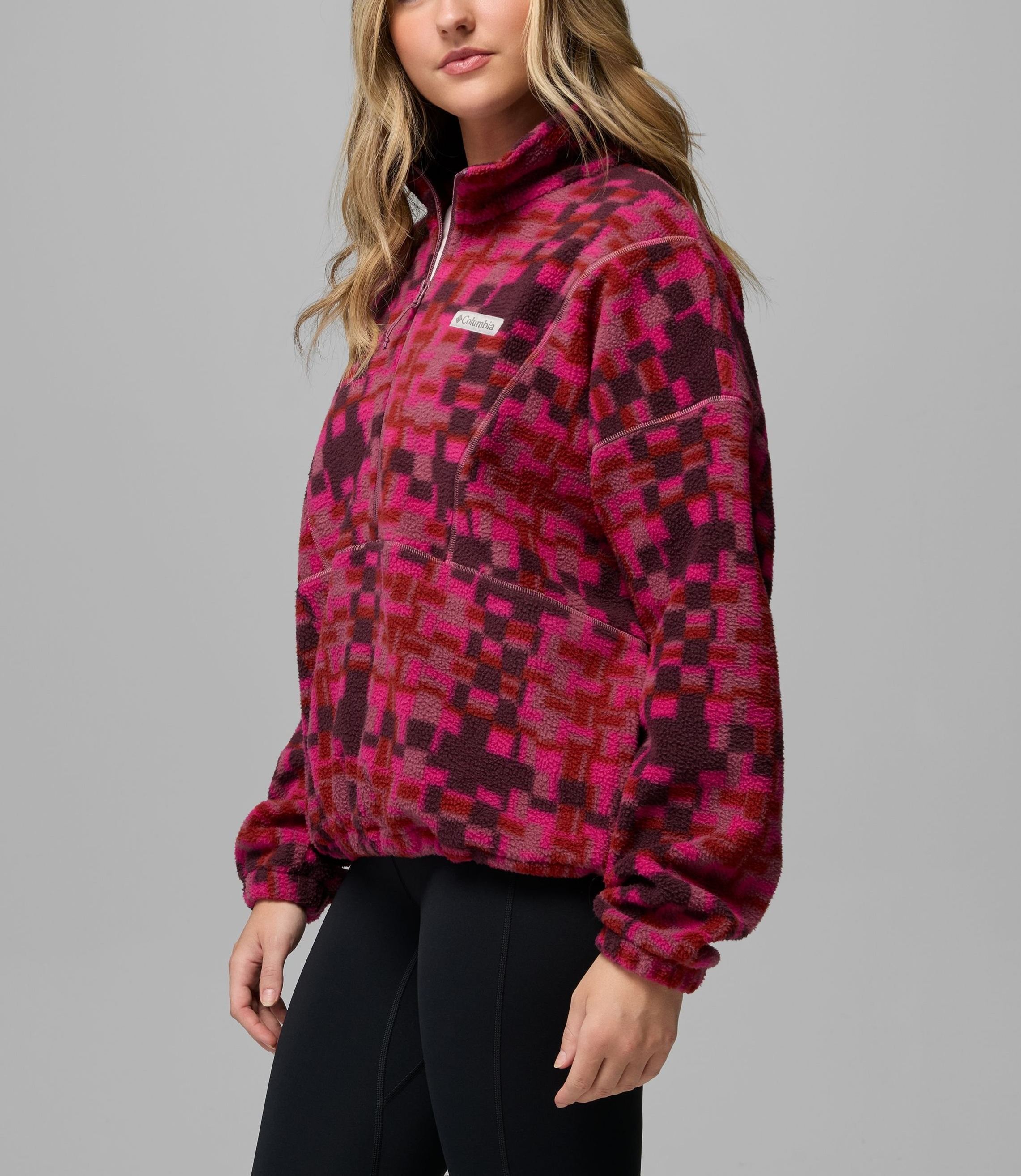 Women's Printed Fleece Half Zip