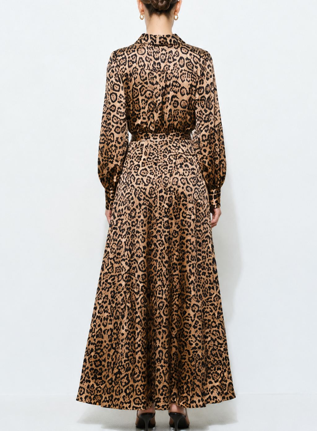 Solene Leopard Print Maxi Dress
