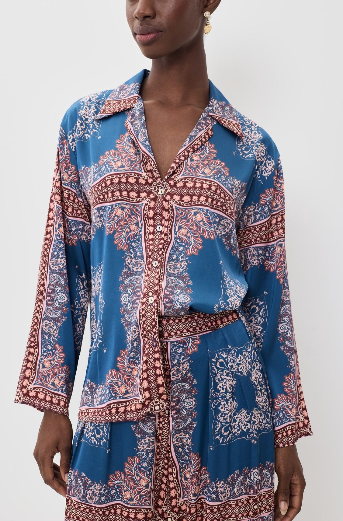 Bandana Button Down Shirt