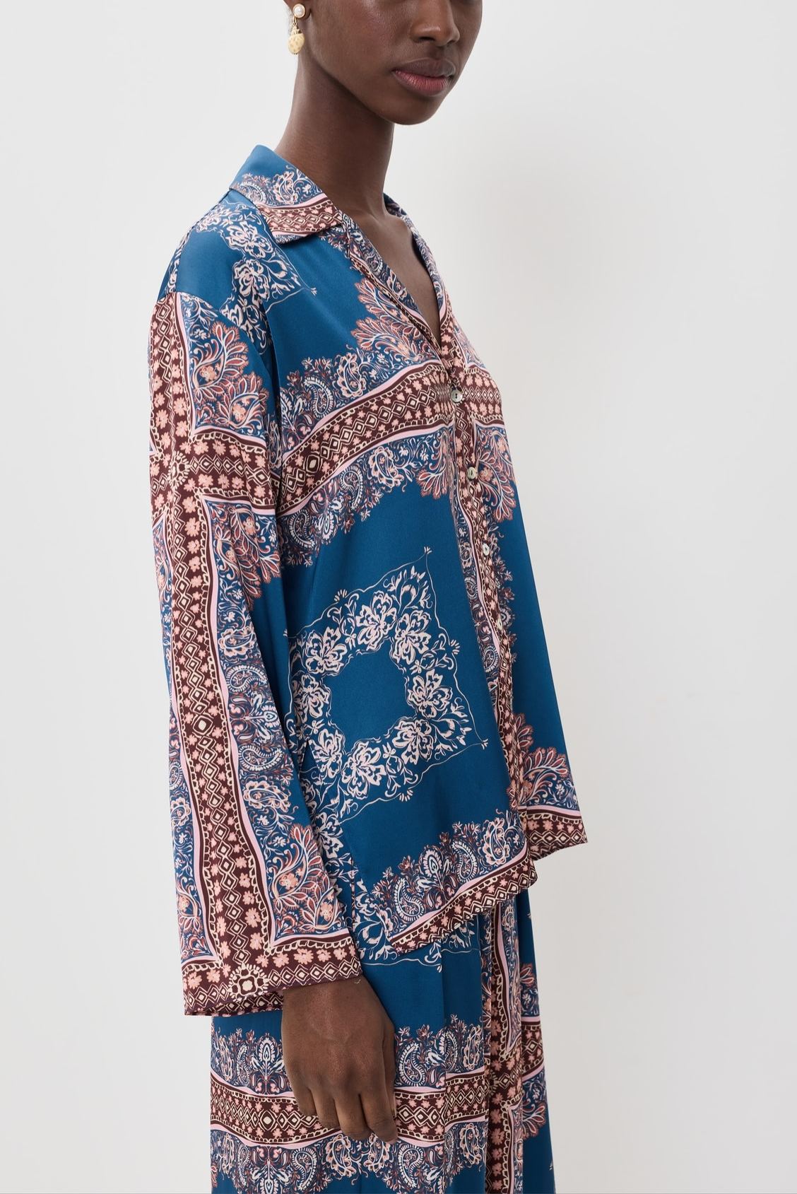 Bandana Button Down Shirt