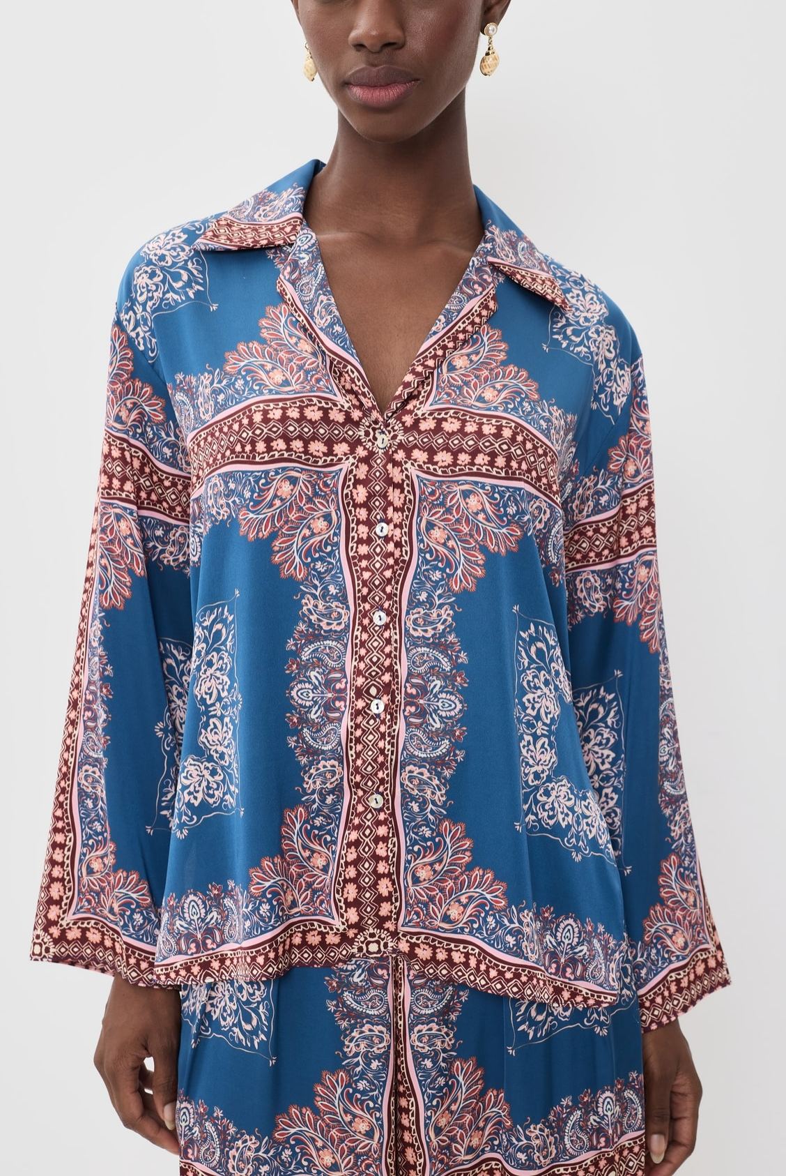 Bandana Button Down Shirt