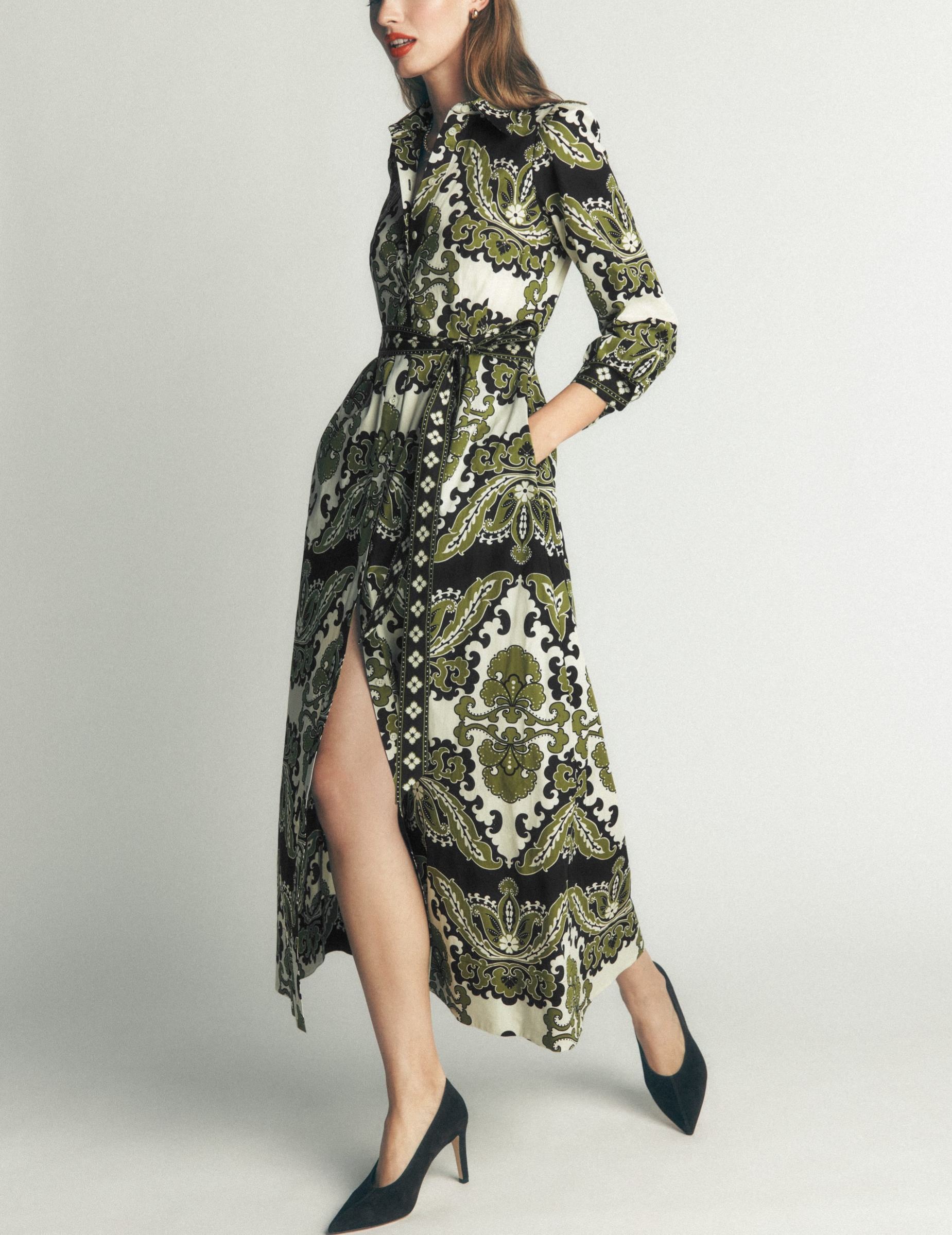 Cotton Midi Shirt Dress