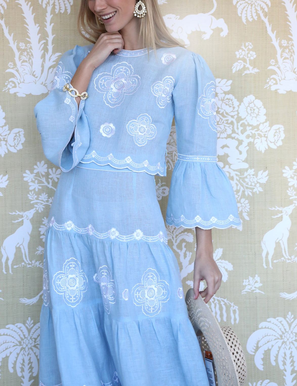 Sky Willow Tiered Skirt