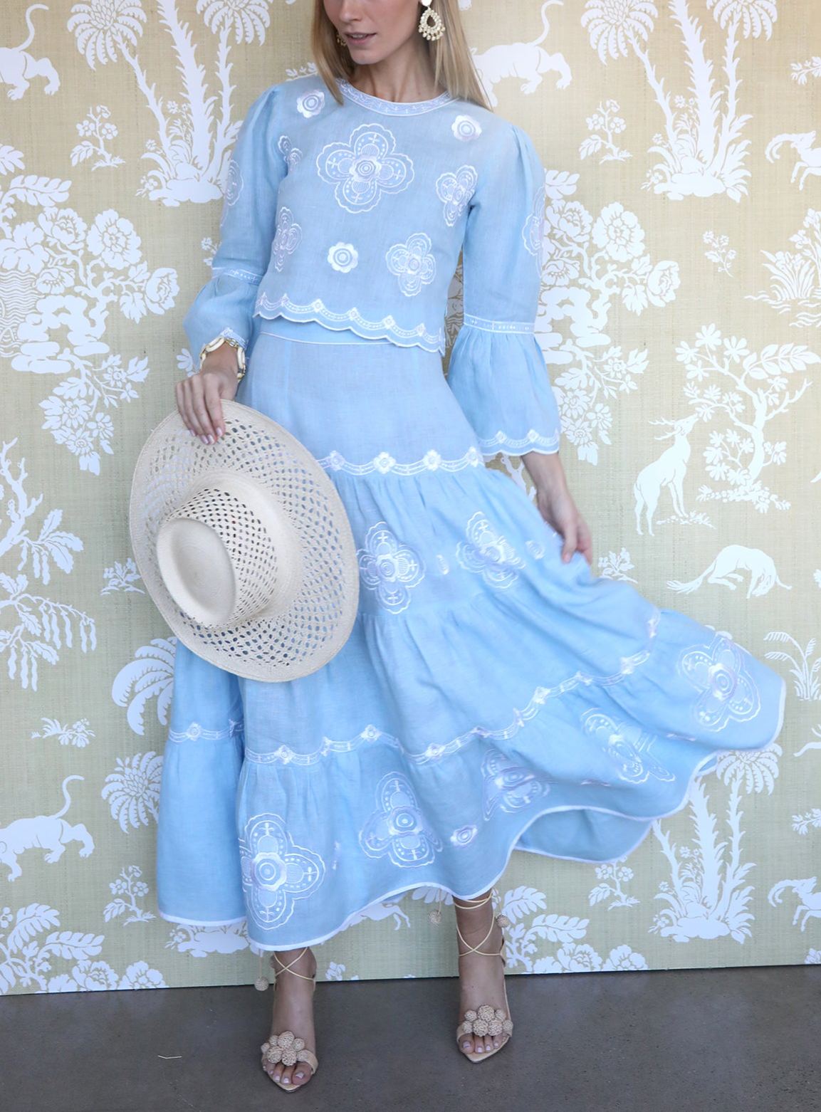Sky Willow Tiered Skirt